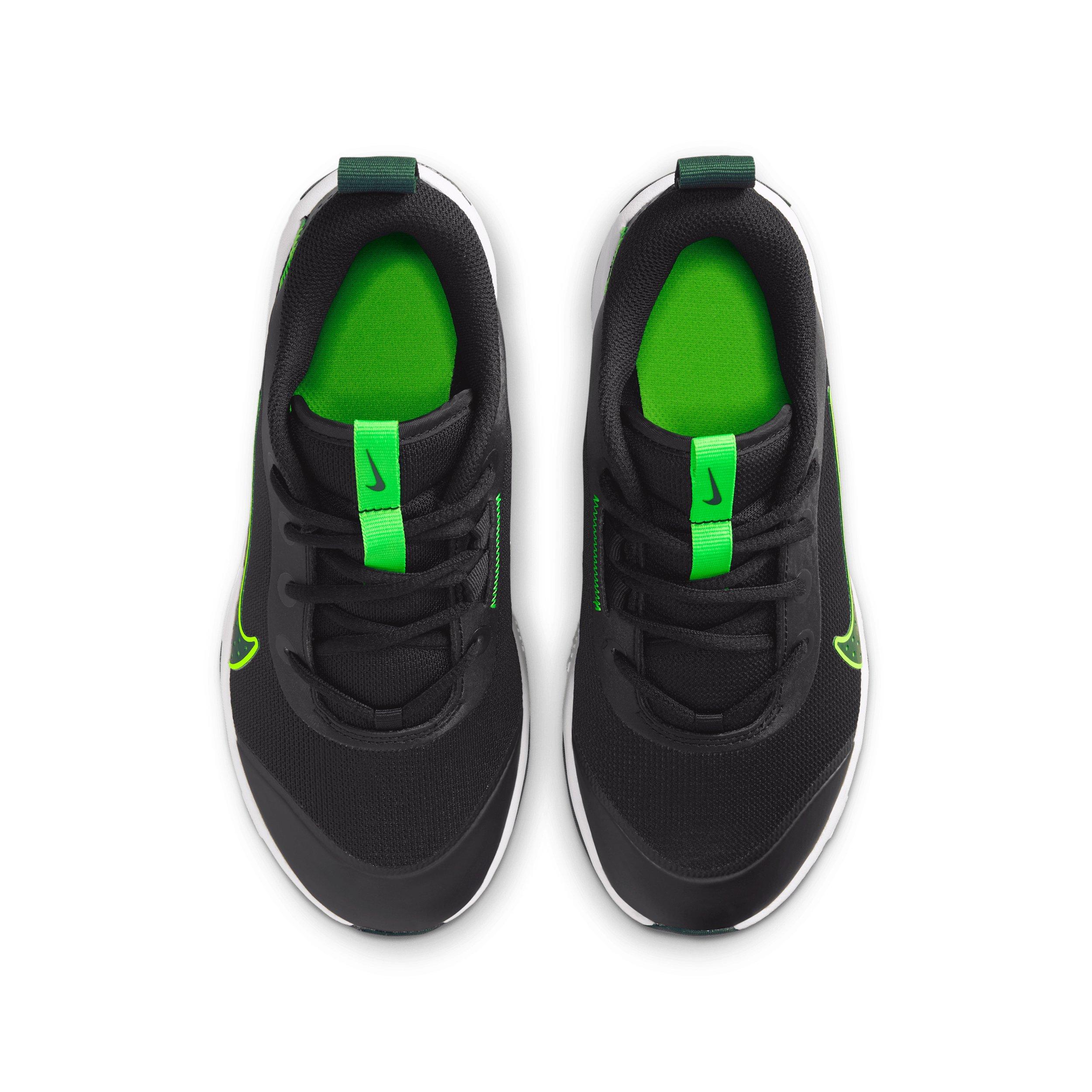 Nike Omni Multi-Court Grade School Boys' "Black/Green Strike/Fir" Shoe