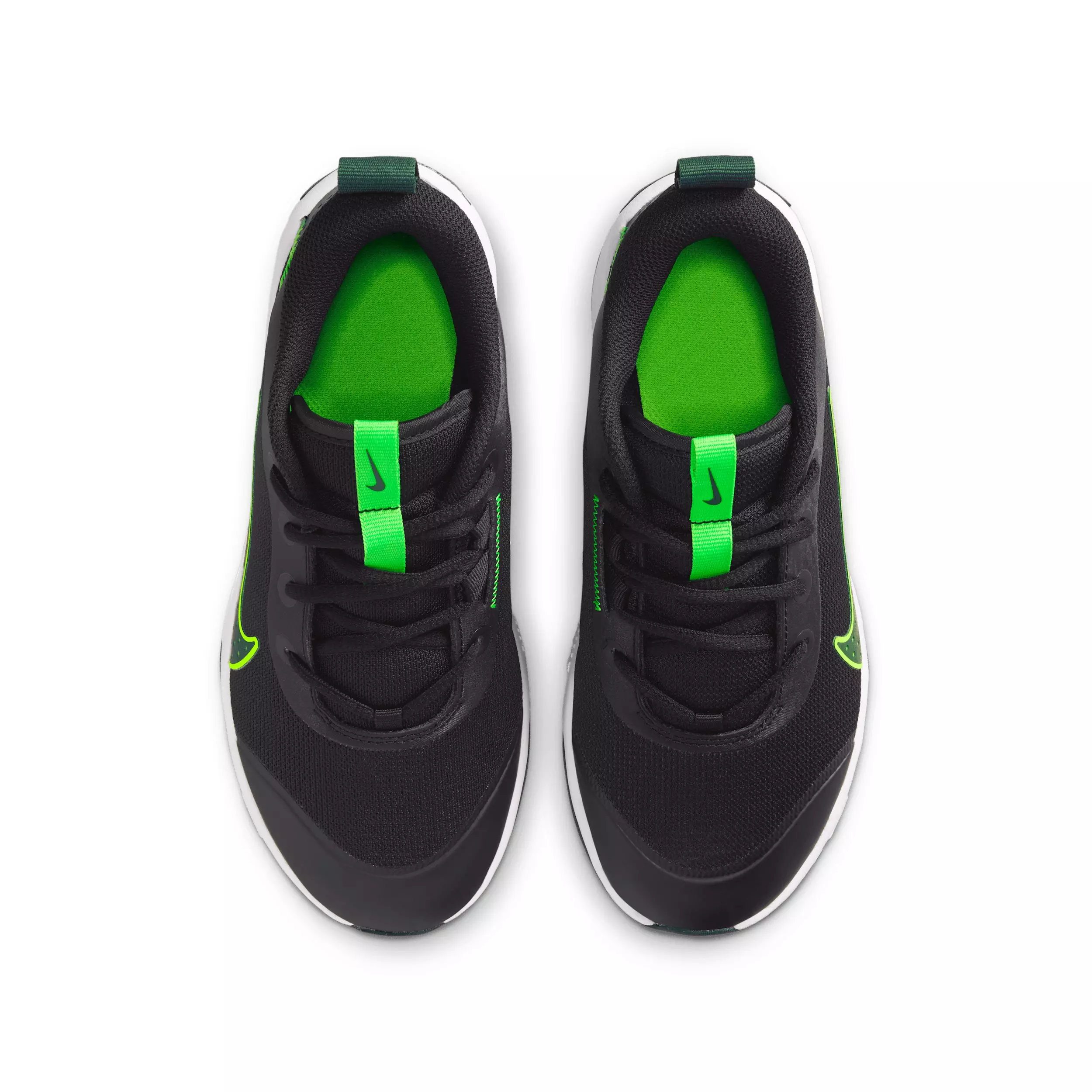 Nike Omni Multi-Court "Black/Green Strike/Fir" Grade School Boys' Shoe - BLACK/GREEN/FIR