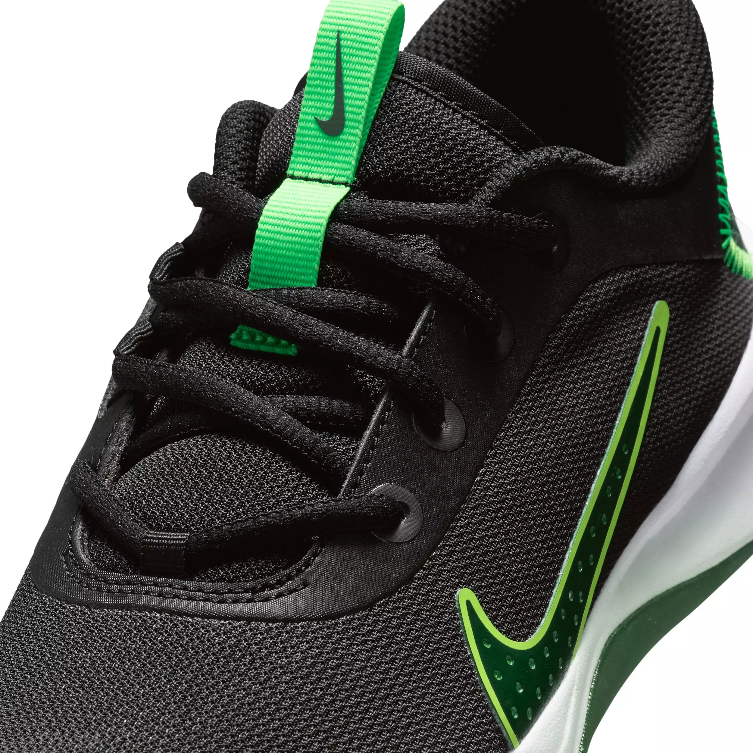 Nike Omni Multi-Court "Black/Green Strike/Fir" Grade School Boys' Shoe - BLACK/GREEN/FIR