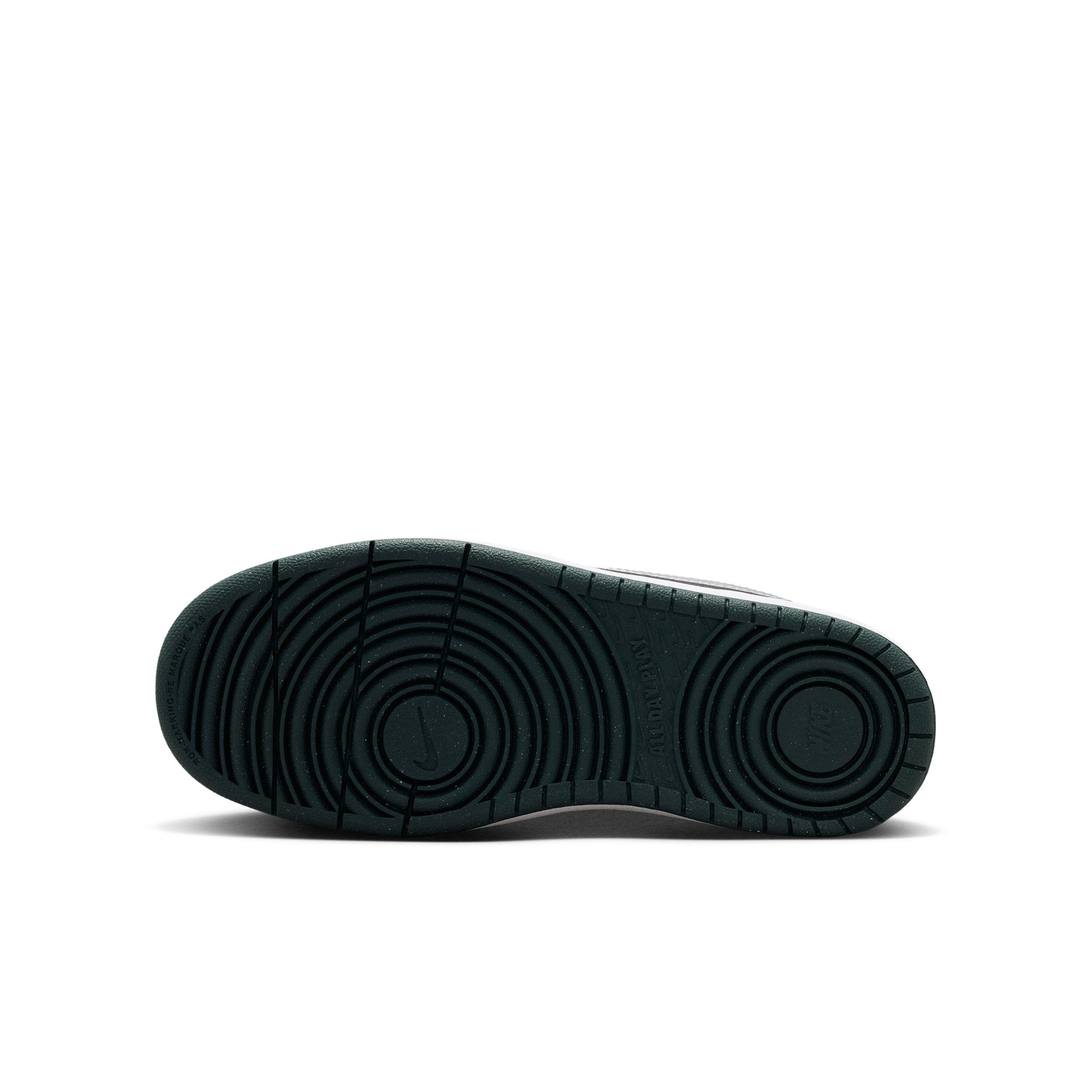 Nike Court Borough Low Recraft Grade School Boys' "Midnight Navy/Seaweed/White/Metallic Silver" Shoe