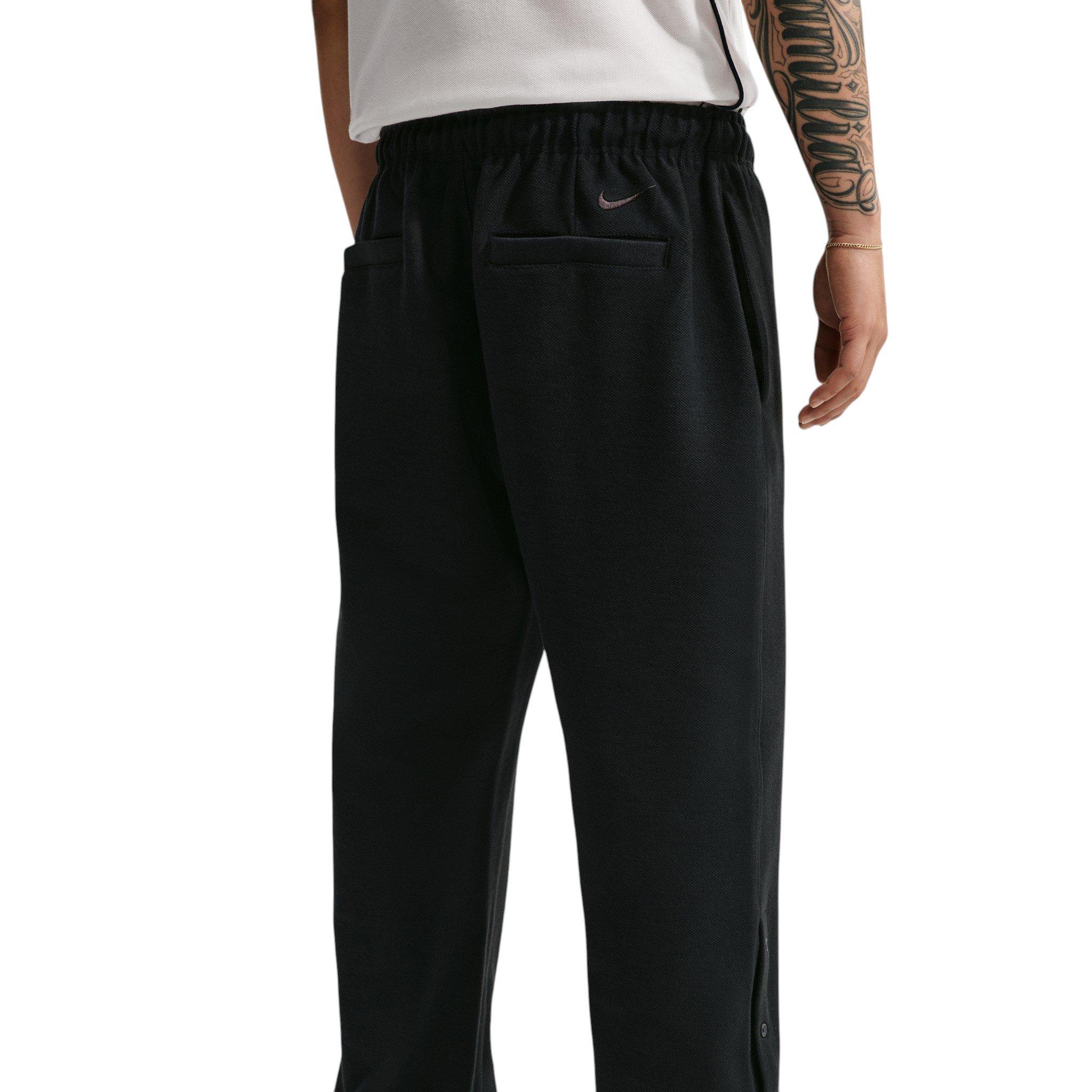 Nike Men's Club Rules Open-Hem French Terry Pants - BLACK Thumbnail View 2