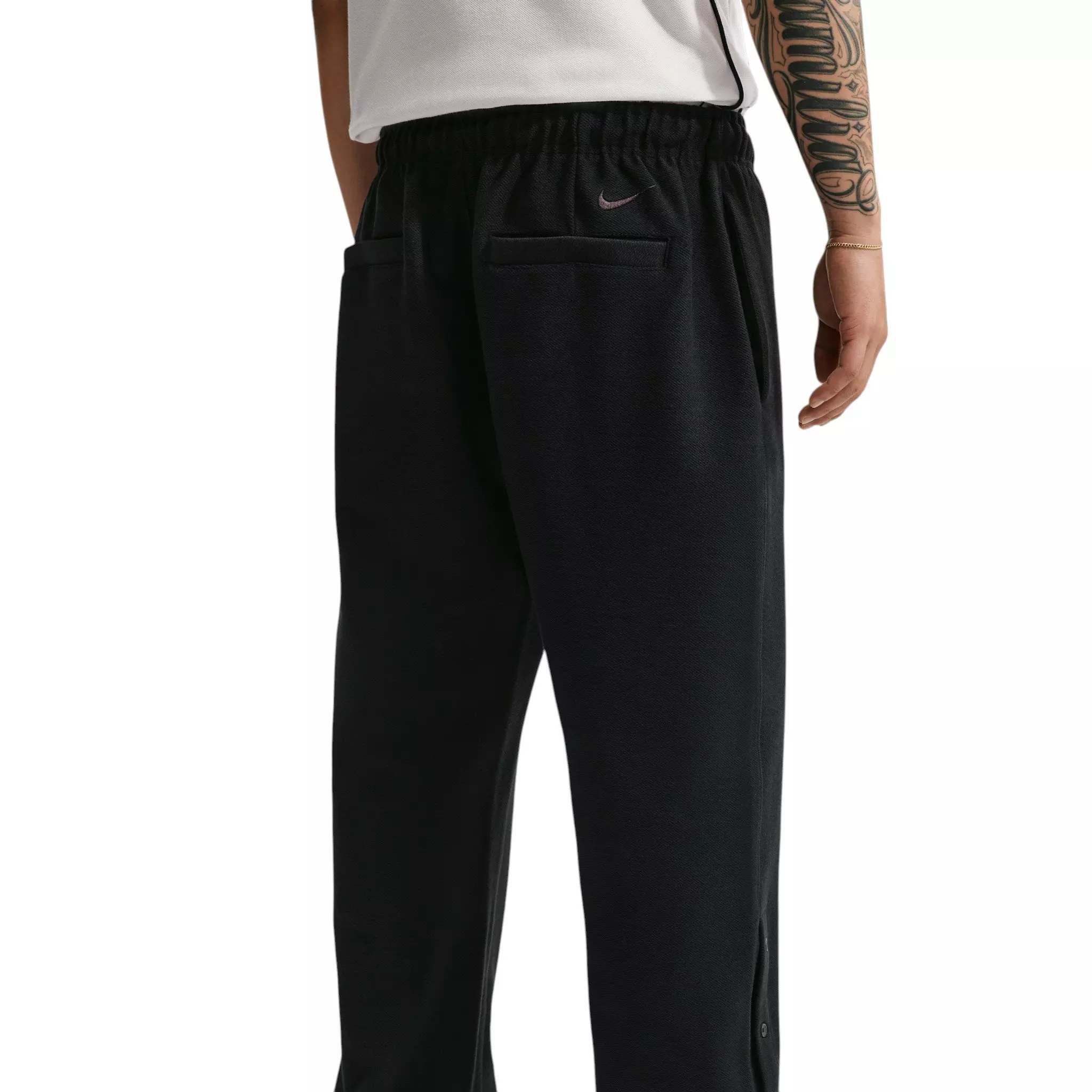 Nike Men's Club Rules Open-Hem French Terry Pants - BLACK