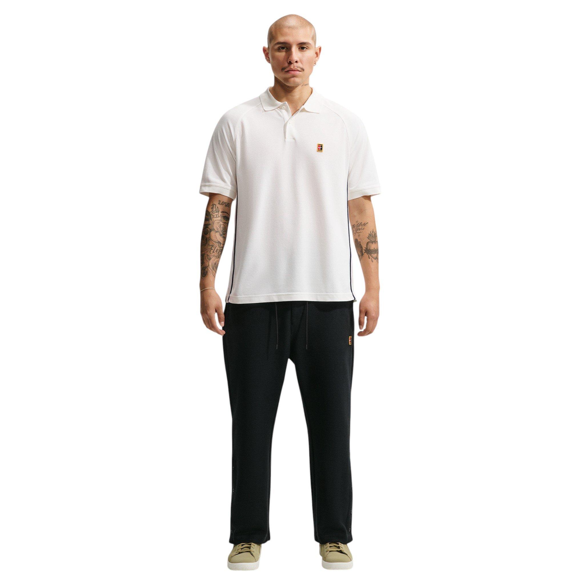 Nike Men's Club Rules Open-Hem French Terry Pants - BLACK Thumbnail View 5