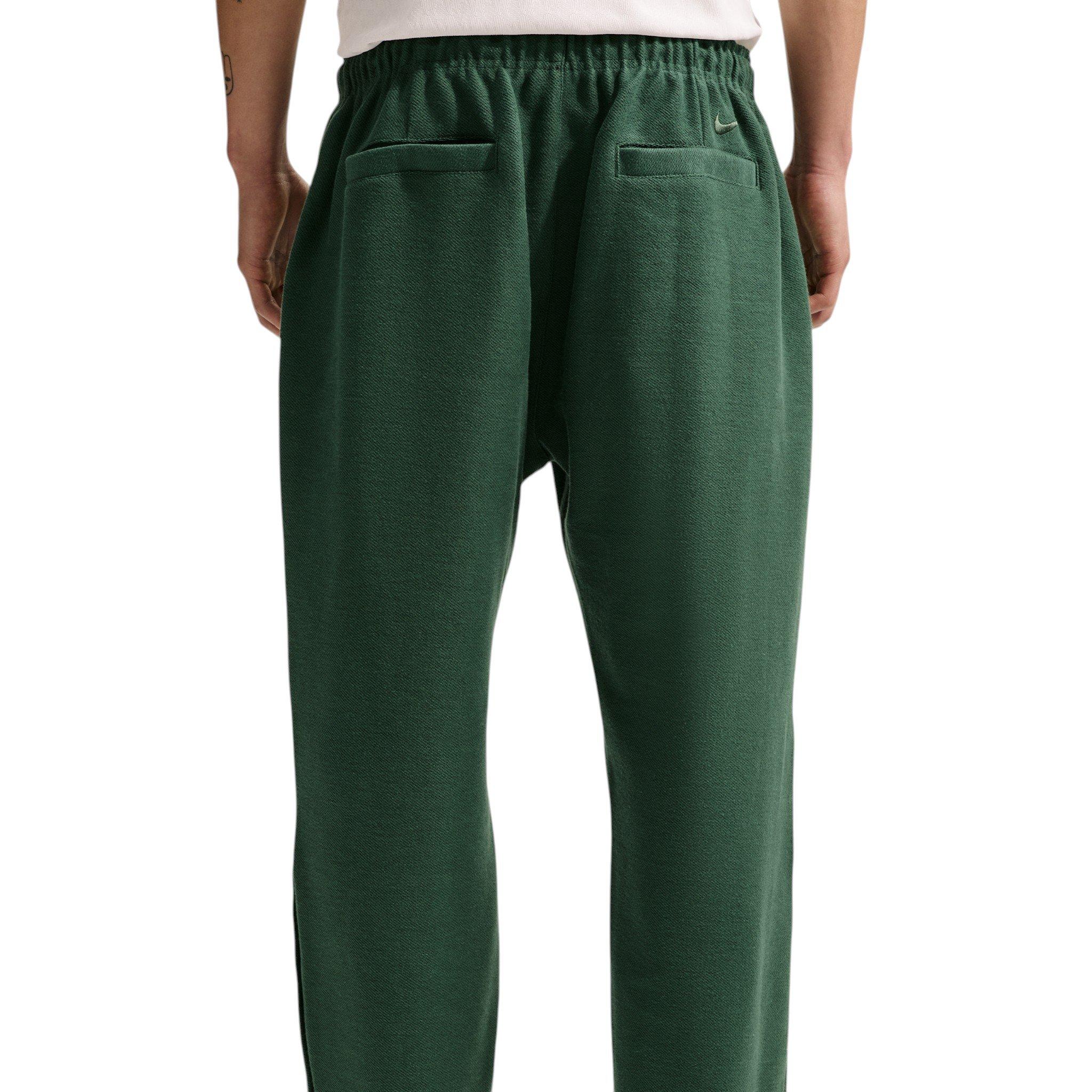 Nike Men's Club Rules Open-Hem French Terry Pants - GREEN