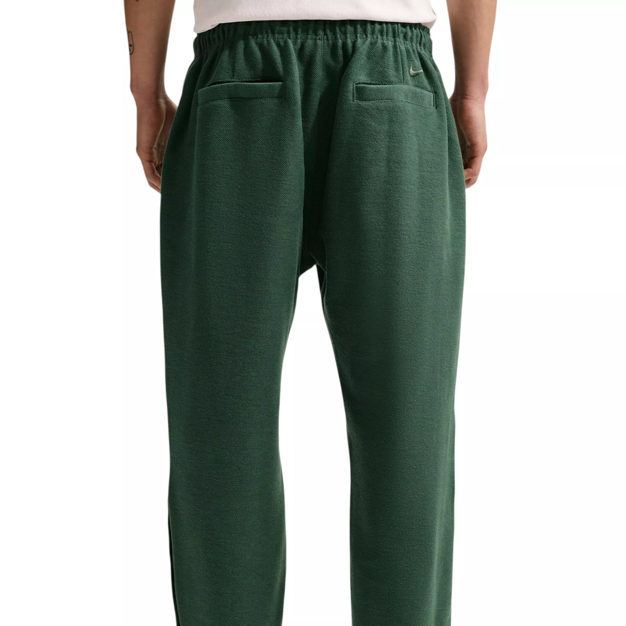 Nike Men's Club Rules Open-Hem French Terry Pants - GREEN