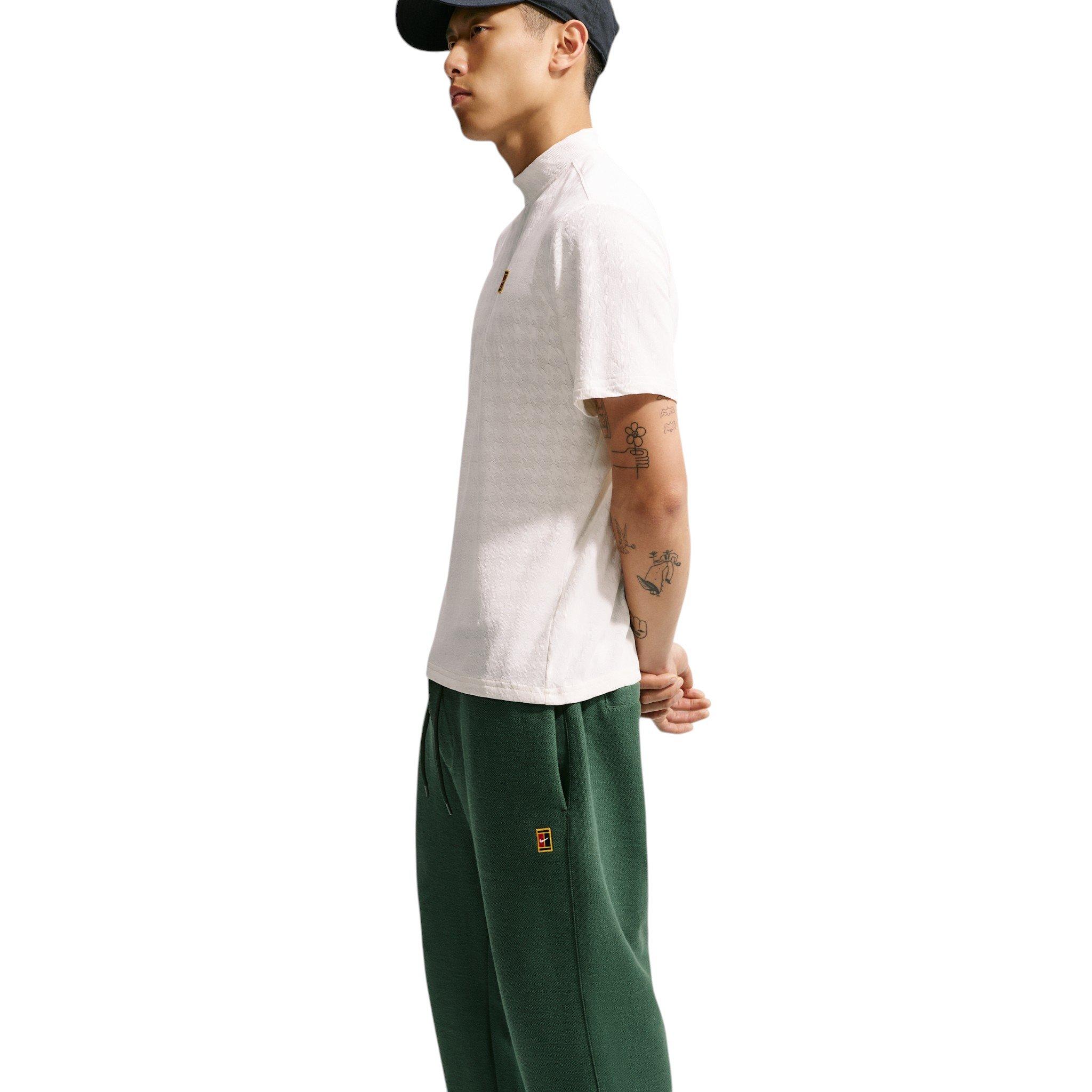 Nike Men's Club Rules Open-Hem French Terry Pants - GREEN