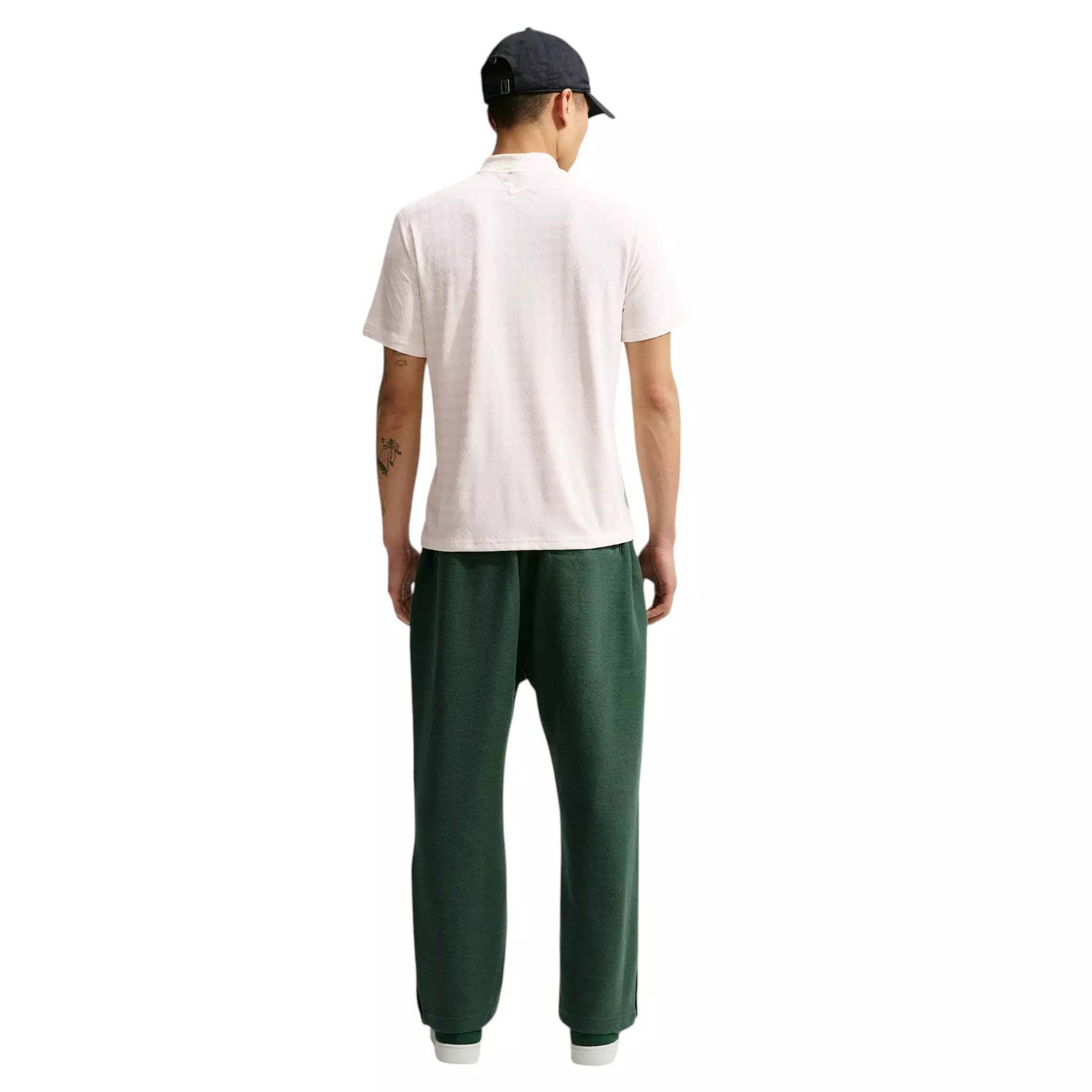 Nike Men's Club Rules Open-Hem French Terry Pants - GREEN