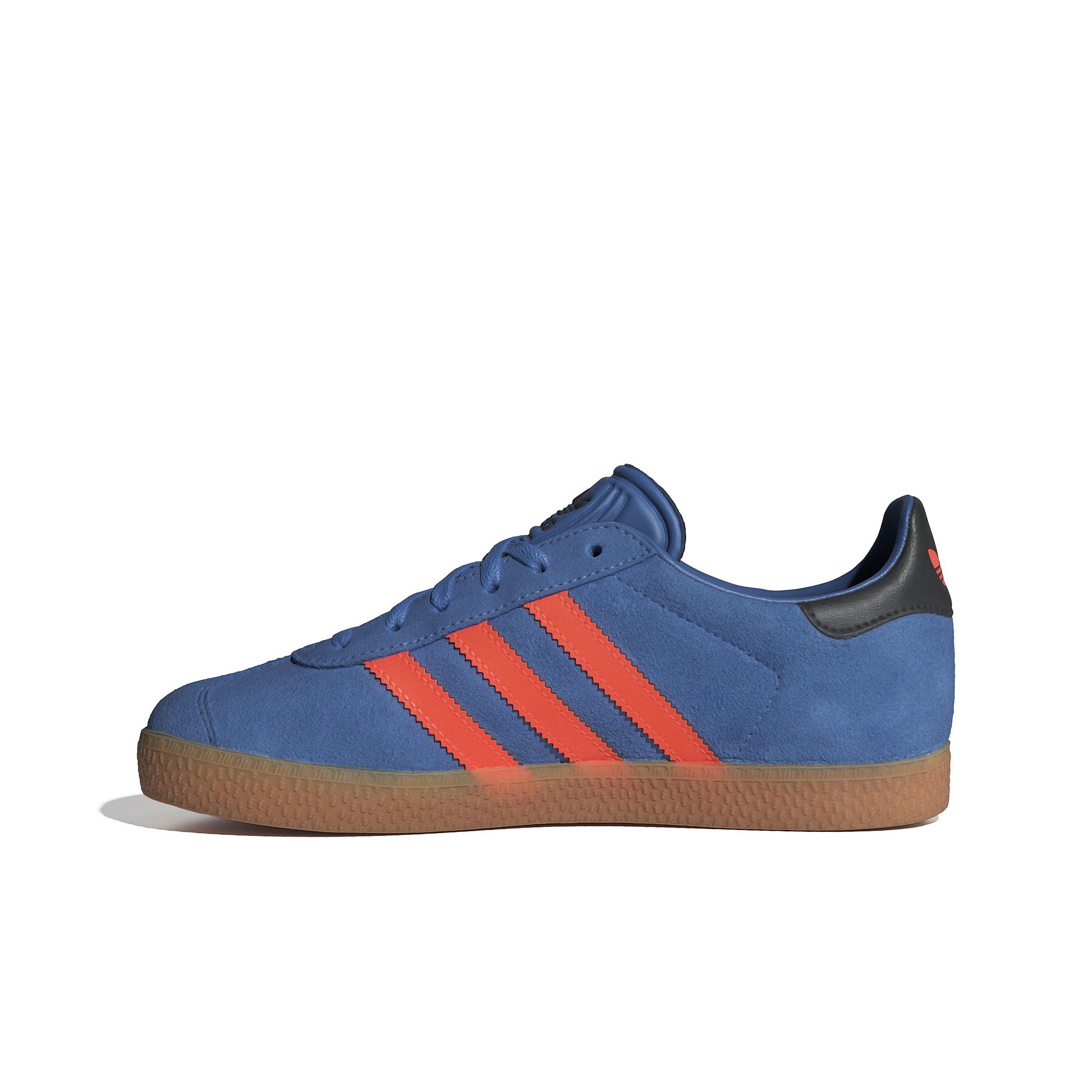 adidas Originals Gazelle Grade School Girls' "Focus Blue/Solar Orange/Core Black" Shoe