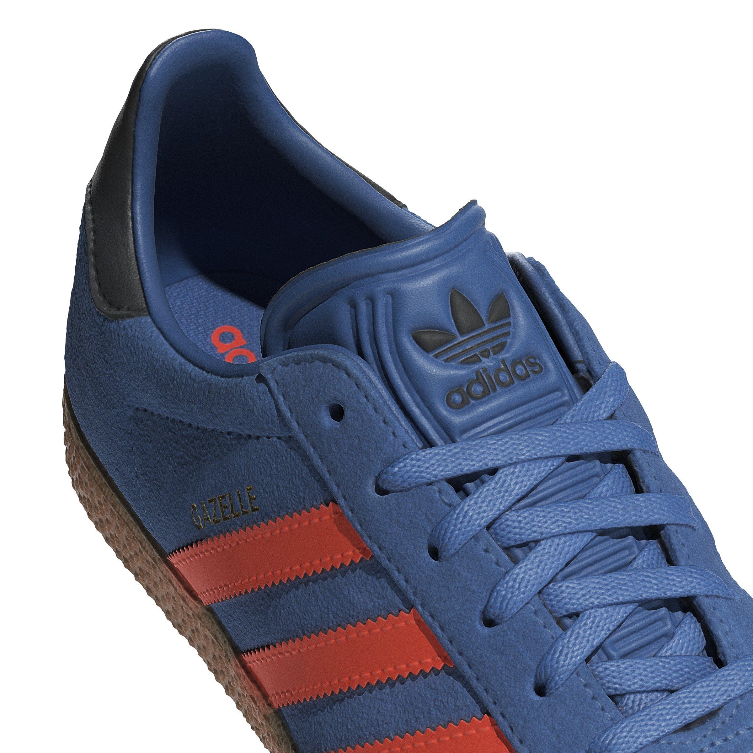 adidas Originals Gazelle Grade School Girls' "Focus Blue/Solar Orange/Core Black" Shoe