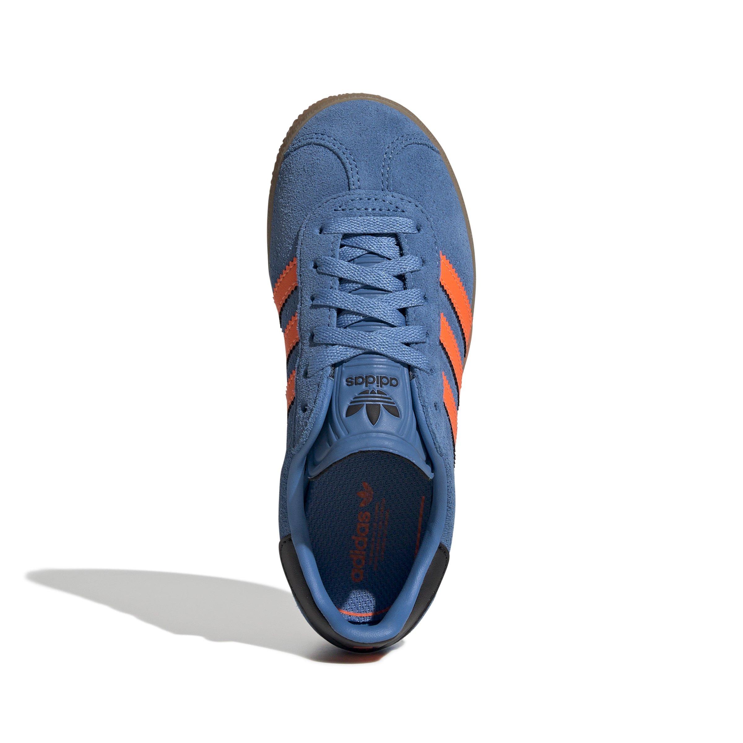 adidas Originals Gazelle Preschool Girls' "Focus Blue/Solar Orange/Core Black" Shoe