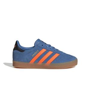 adidas Originals Gazelle "Focus Blue/Solar Orange/Core Black" Preschool Girls' Shoe