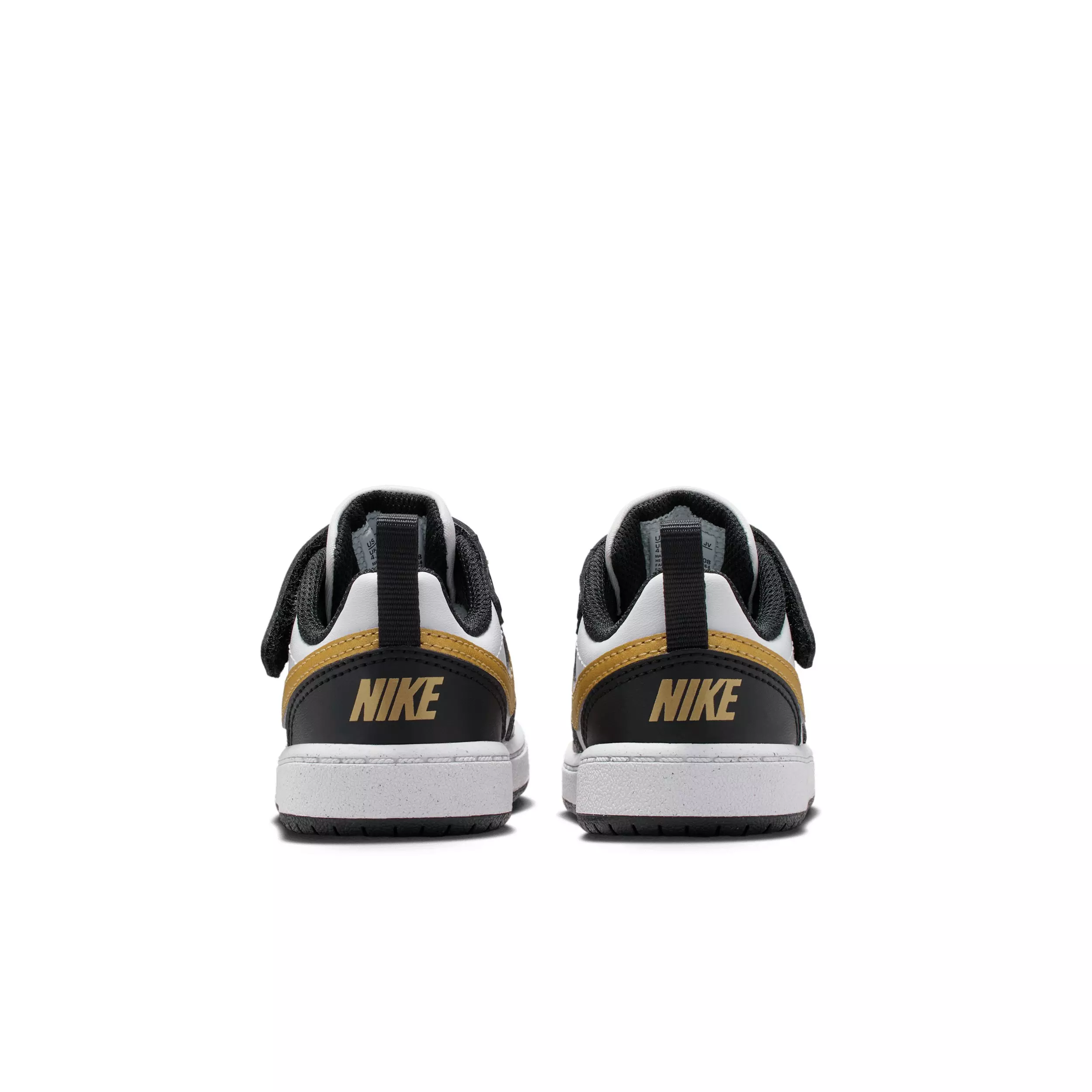 Nike Court Borough Low Recraft "Black/Black/White/Metallic Gold" Infant Girls' Shoe - BLACK/BLACK/WHITE/GOLD