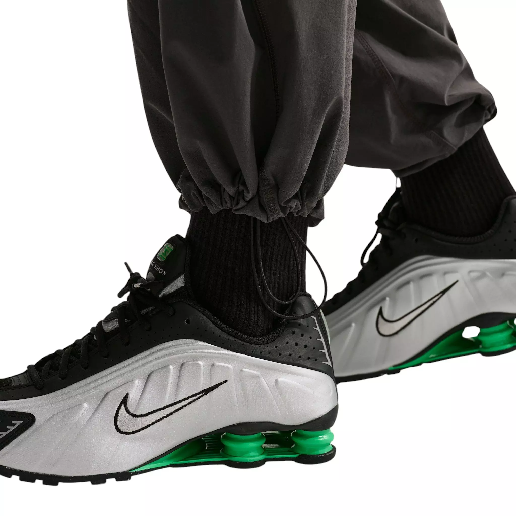 Nike Men's Tech Dri-FIT Woven Color-Block Pants - Anthracite/Iron Grey/Black - ANTHRACITE/GREY/BLACK