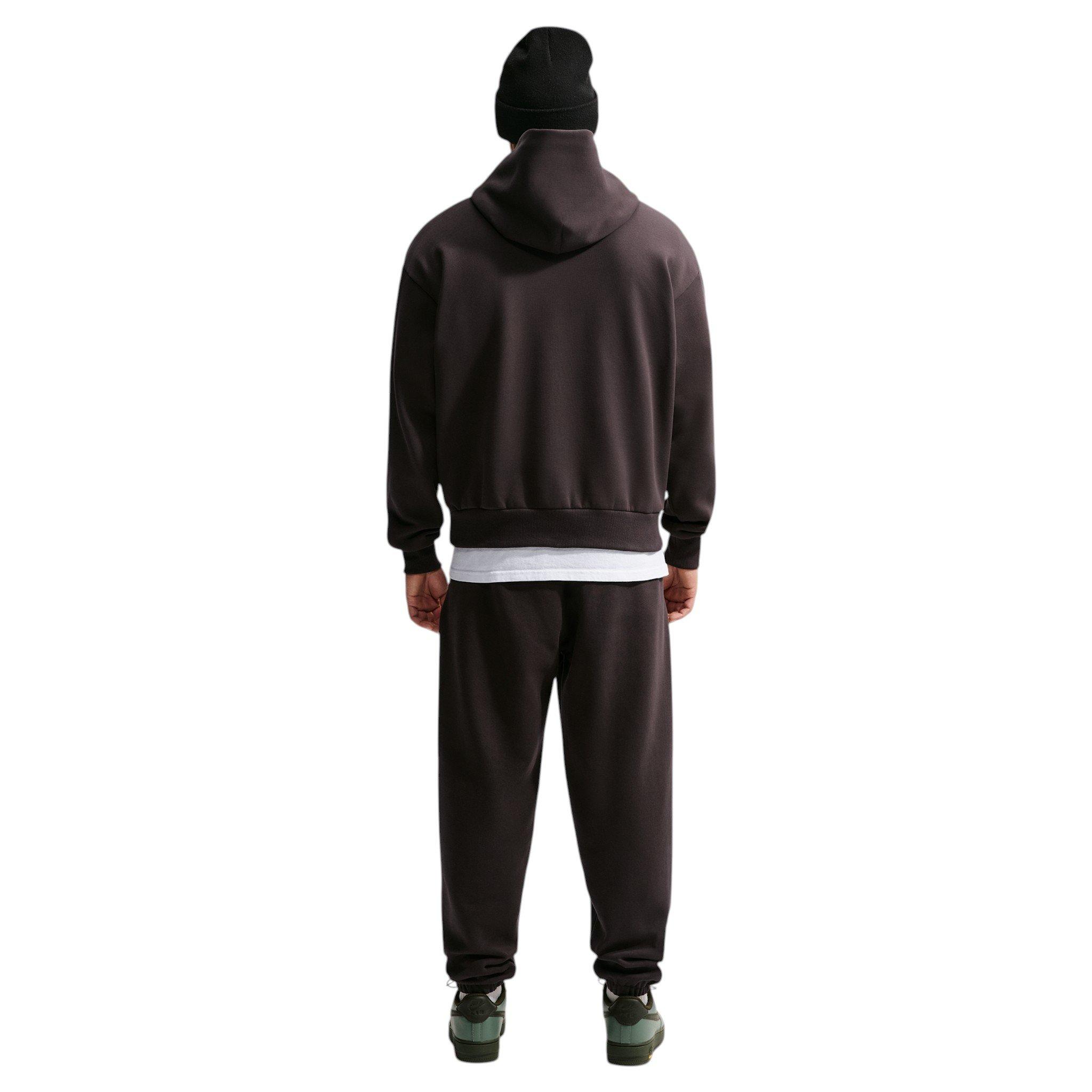 Nike Men's Solo Swoosh Cuffed Pants - BROWN Thumbnail View 5