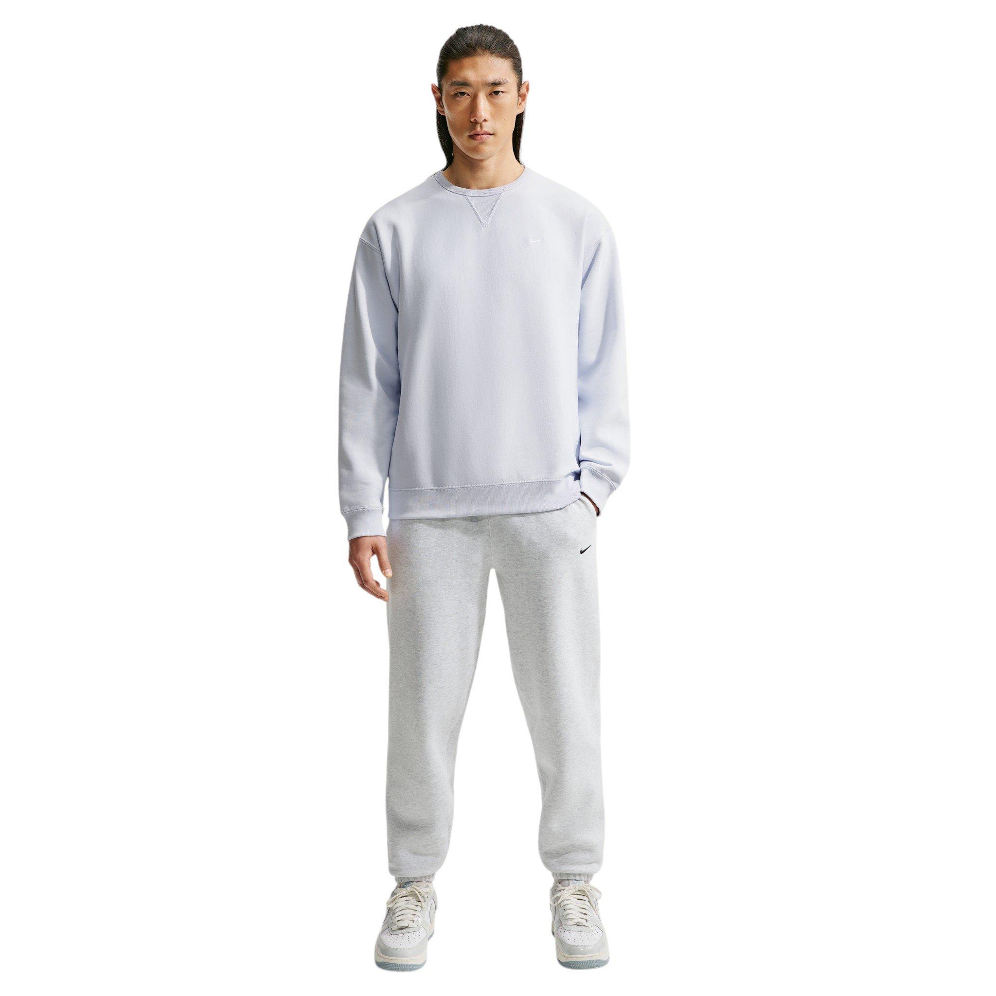 Nike Men's Solo Swoosh Cuffed Pants - WHITE Thumbnail View 4