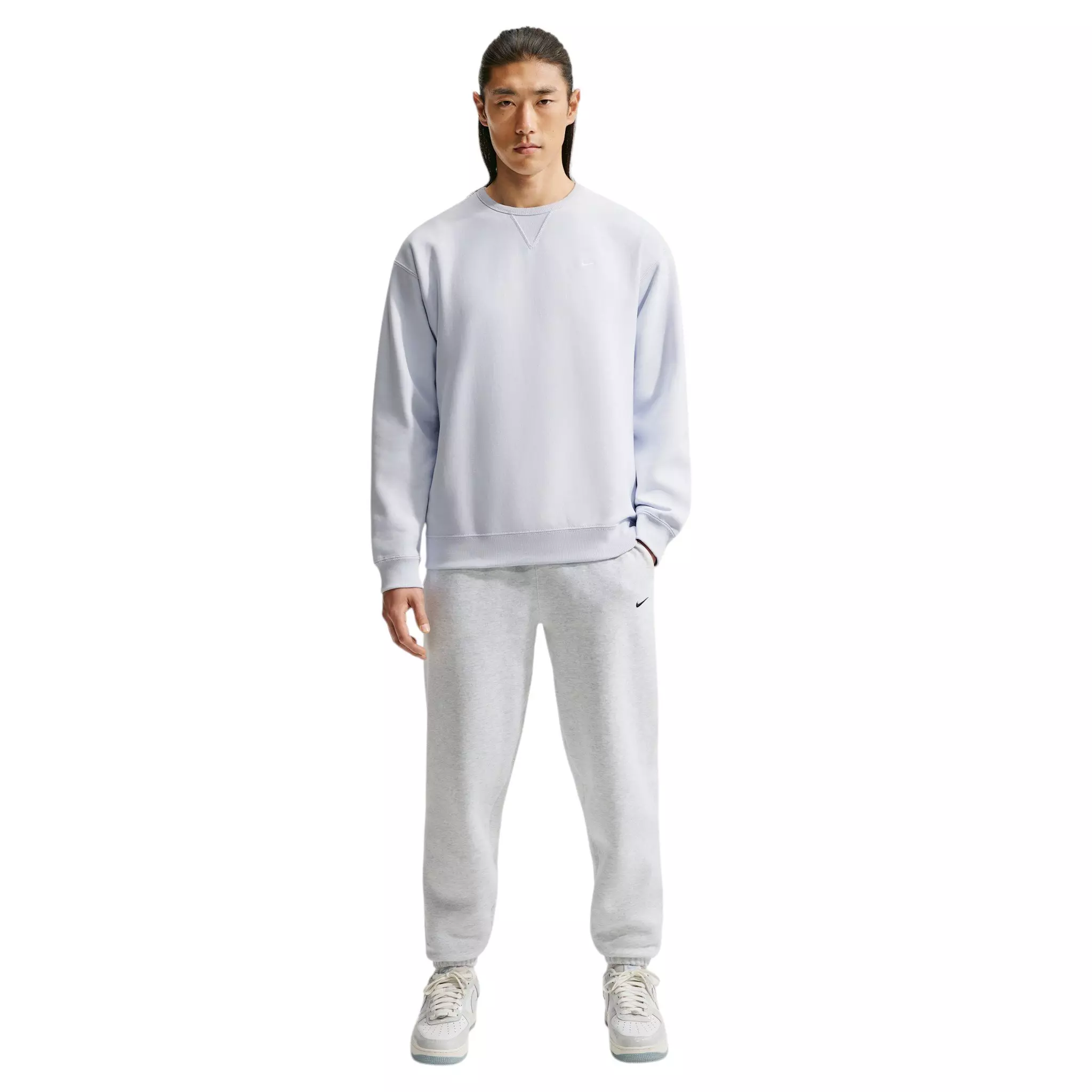 Nike Men's Solo Swoosh Cuffed Pants - WHITE