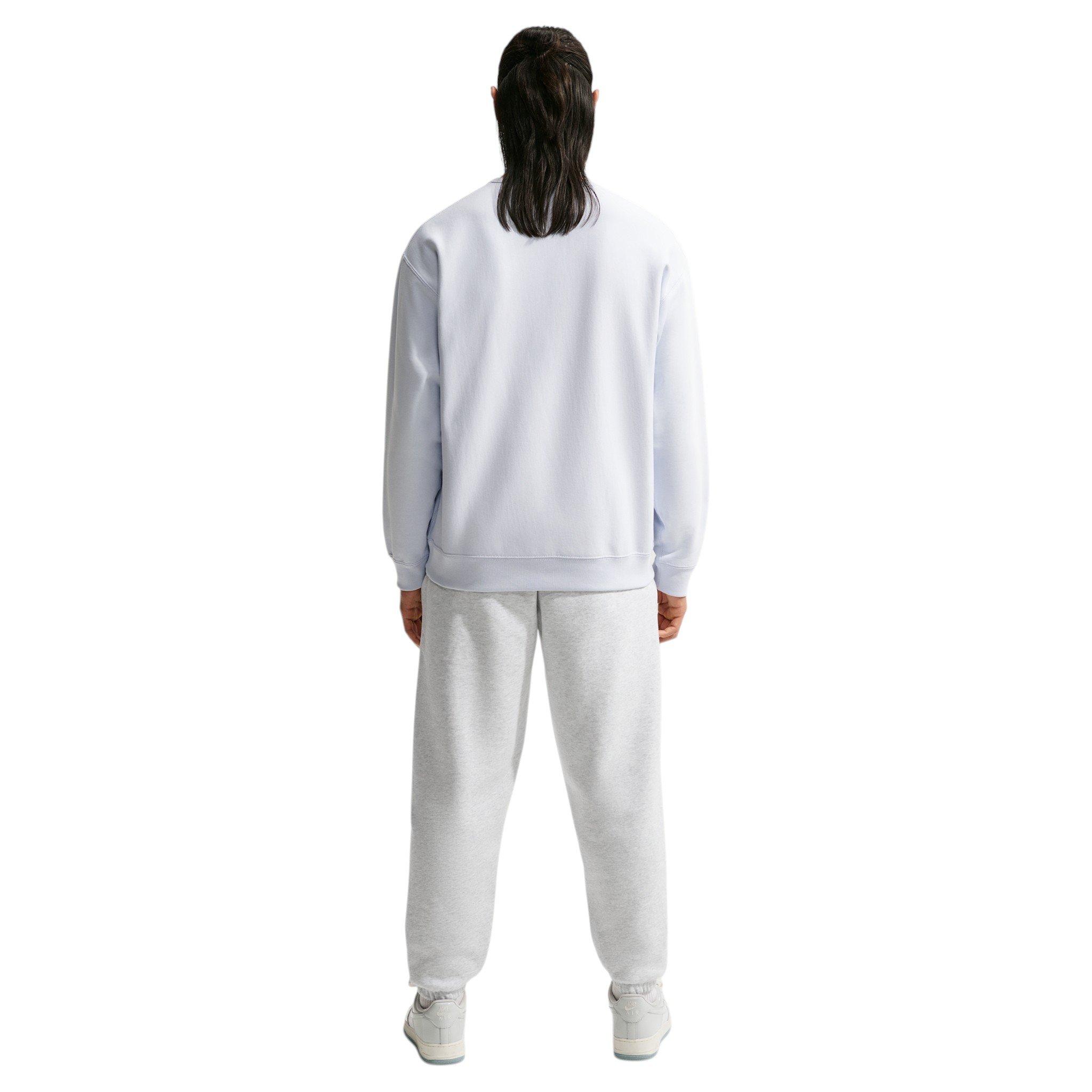 Nike Men's Solo Swoosh Cuffed Pants - WHITE Thumbnail View 5