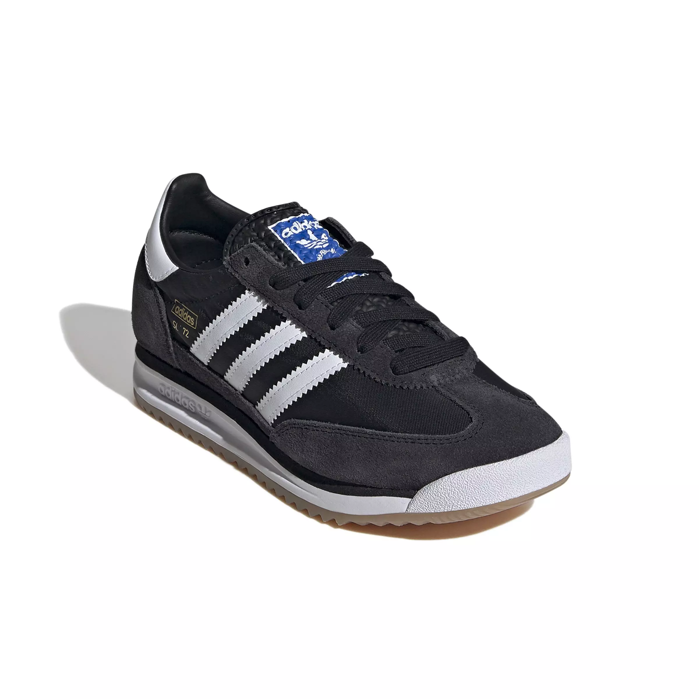 adidas Originals SL 72 RS "Core Black/Ftwr White/Blue" Grade School Boys' Shoe - BLACK/WHITE/BLUE