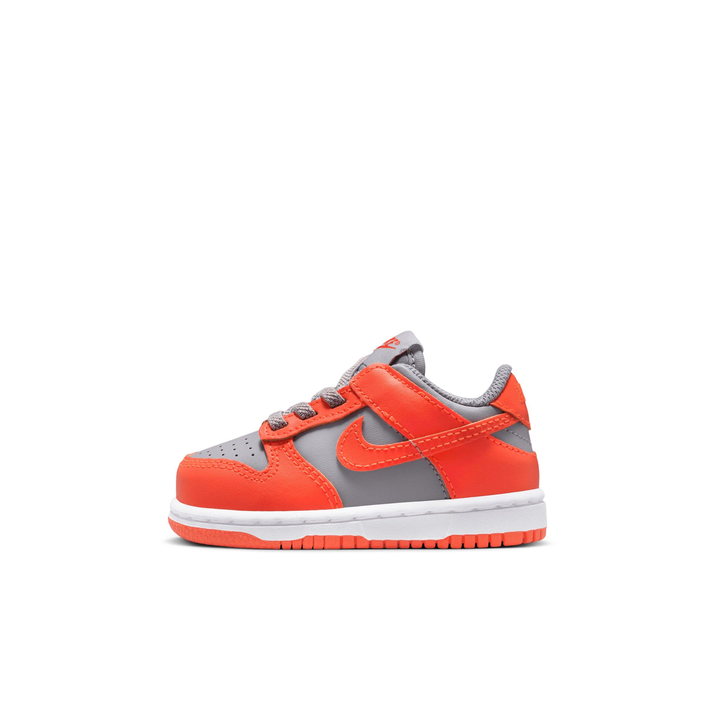 Nike Dunk Low Infant Boys' "Cement Grey/Team Orange/White/Team Orange" Shoe