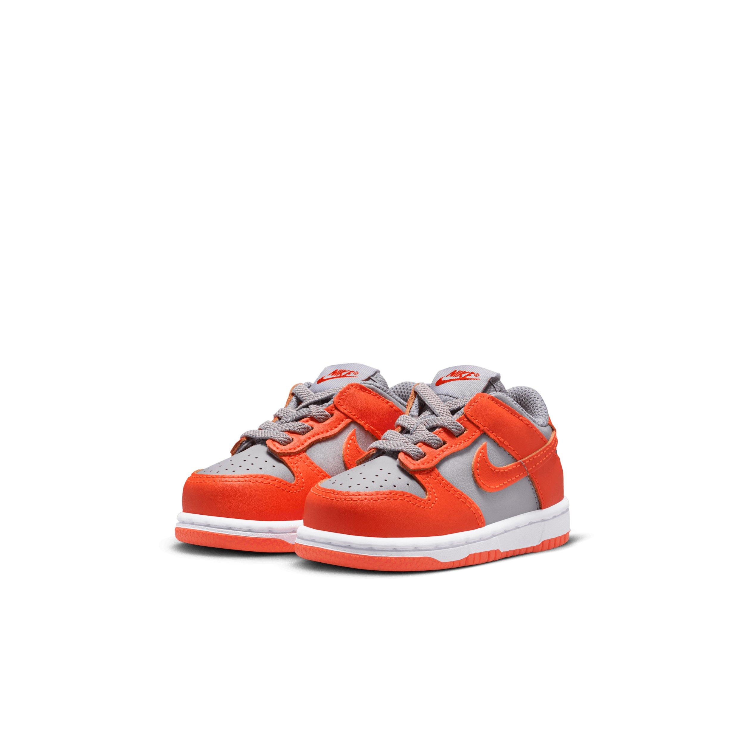 Nike Dunk Low Infant Boys' "Cement Grey/Team Orange/White/Team Orange" Shoe