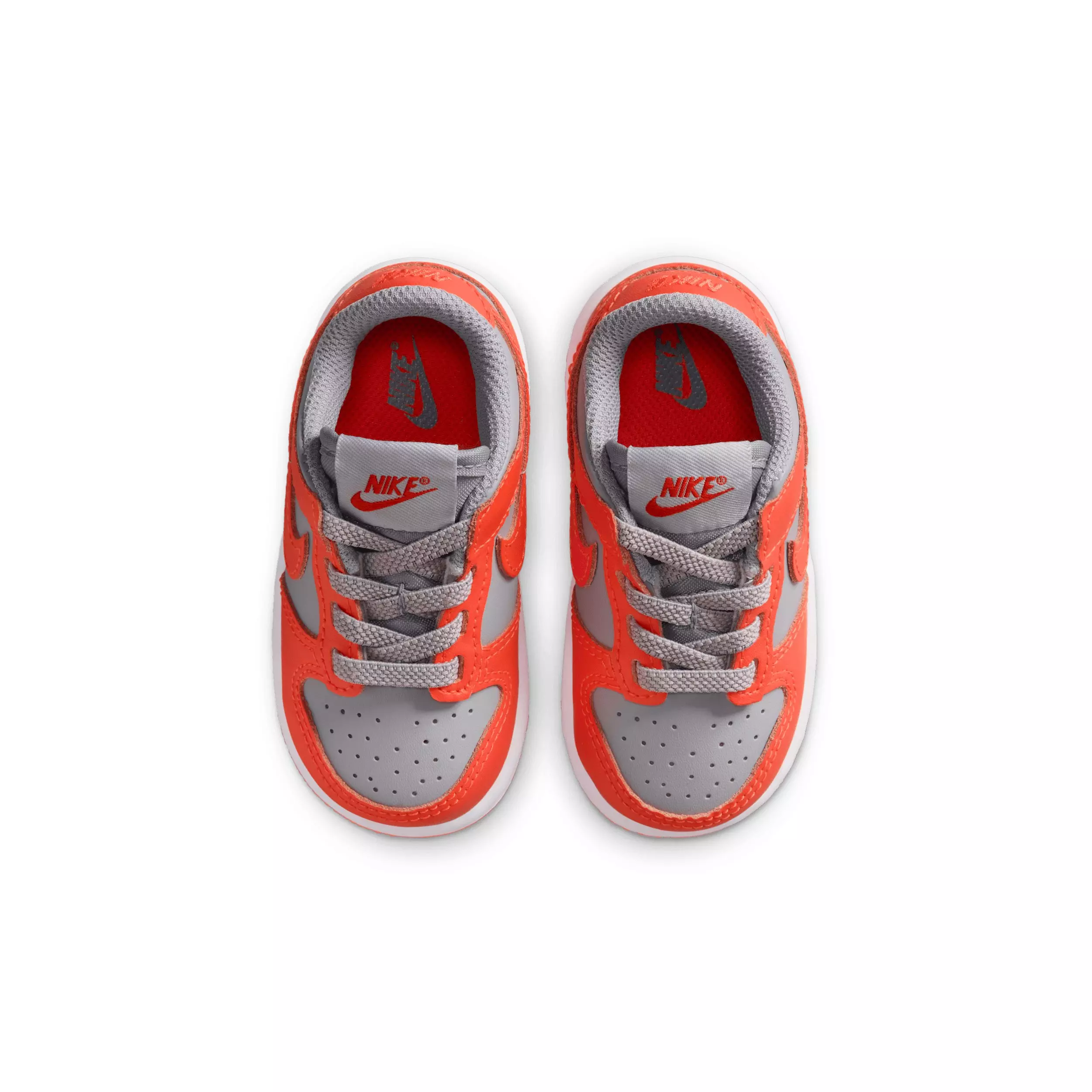 Nike Dunk Low "Cement Grey/Team Orange/White/Team Orange" Infant Boys' Shoe - GREY/ORANGE/WHITE/ORANGE