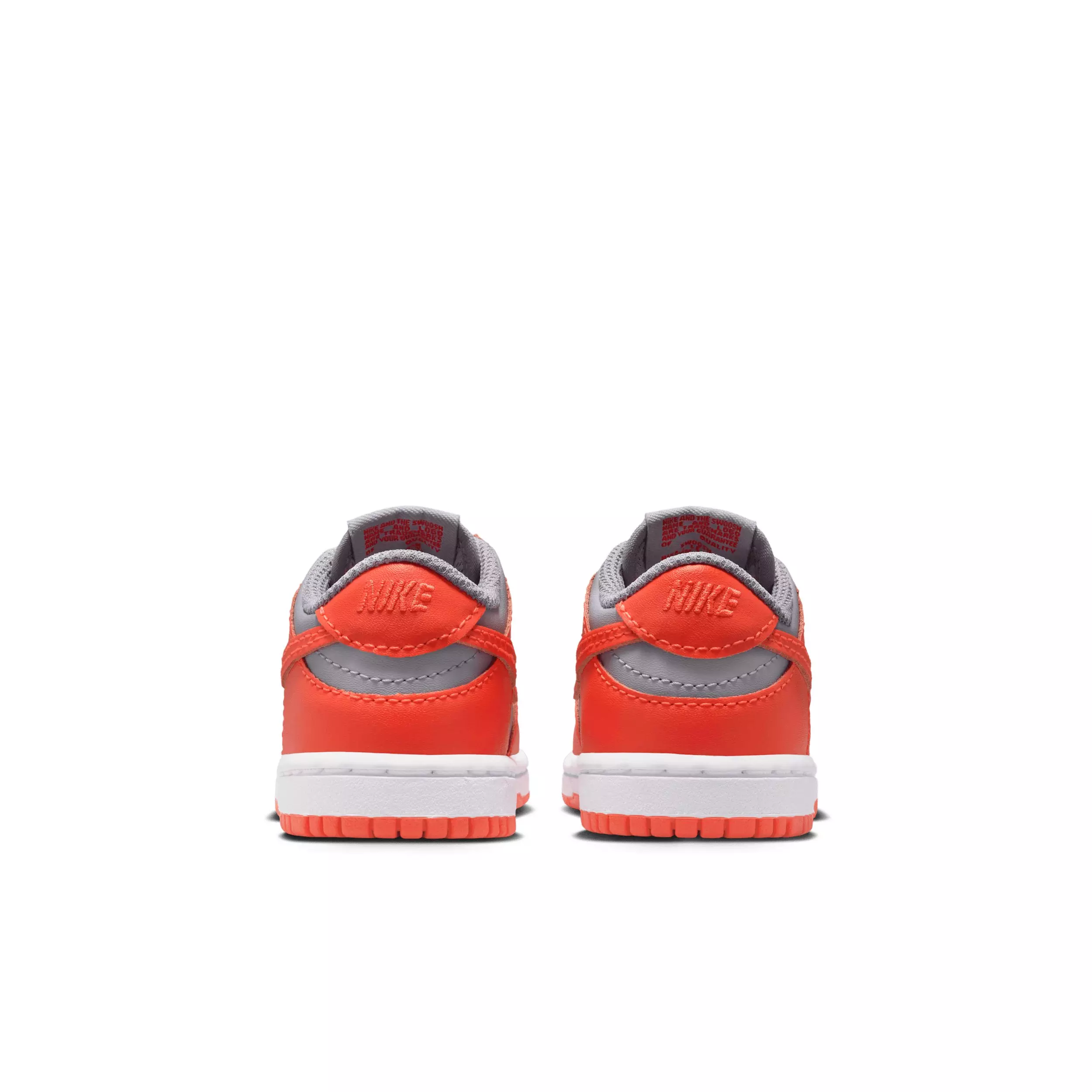 Nike Dunk Low "Cement Grey/Team Orange/White/Team Orange" Infant Boys' Shoe - GREY/ORANGE/WHITE/ORANGE