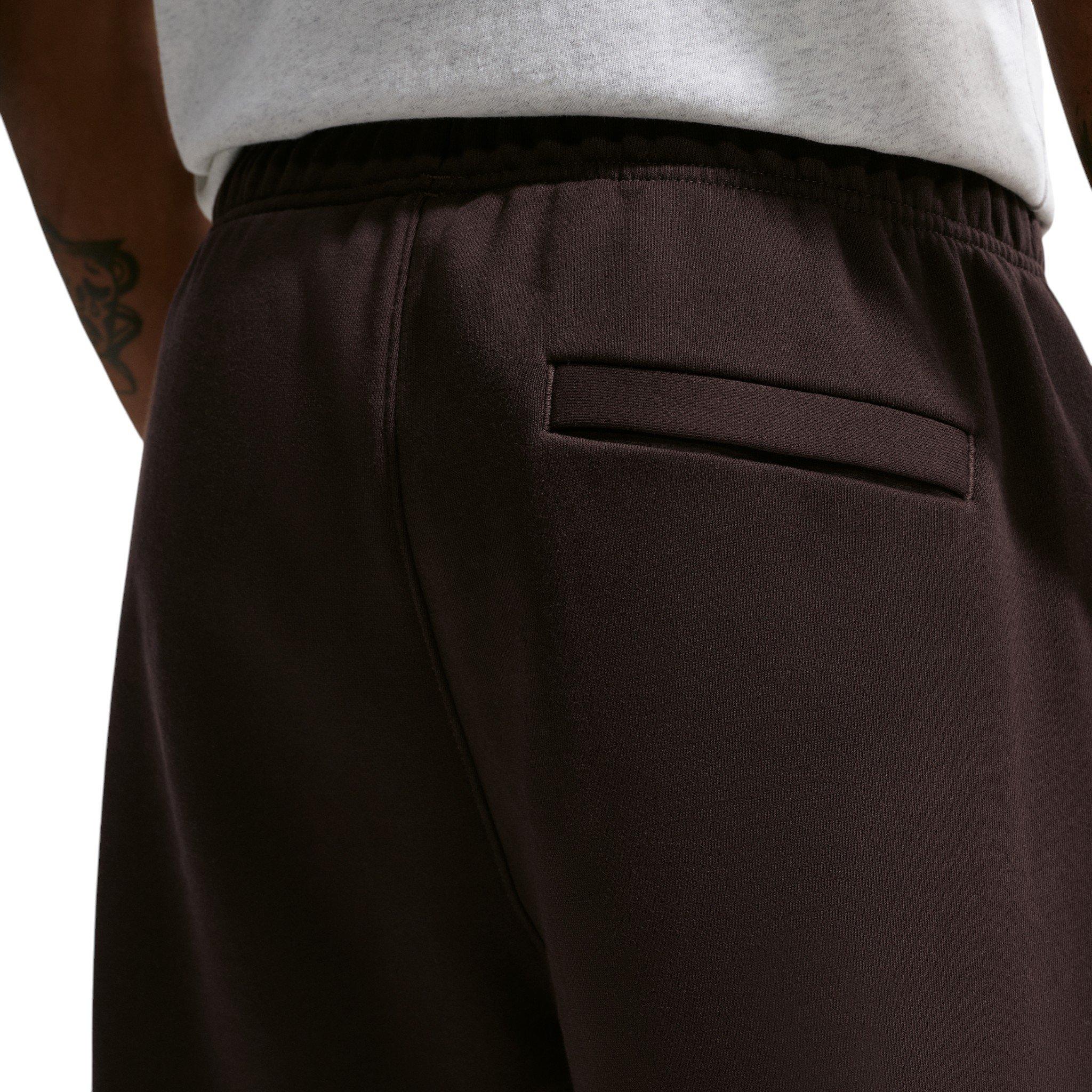 Nike Men's Solo Swoosh Bungee Pants - Velvet Brown/Sail - BROWN/SAIL