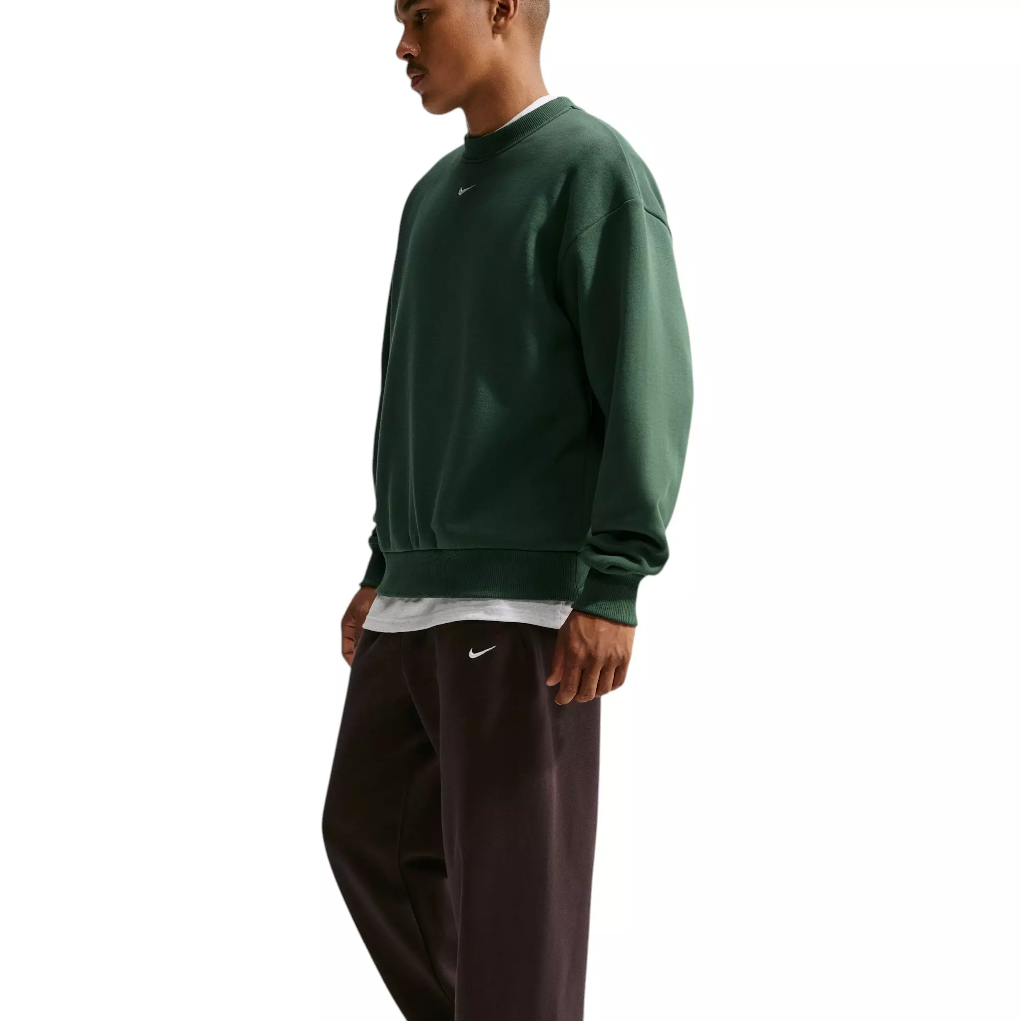 Nike Men's Solo Swoosh Bungee Pants - Velvet Brown/Sail - BROWN/SAIL