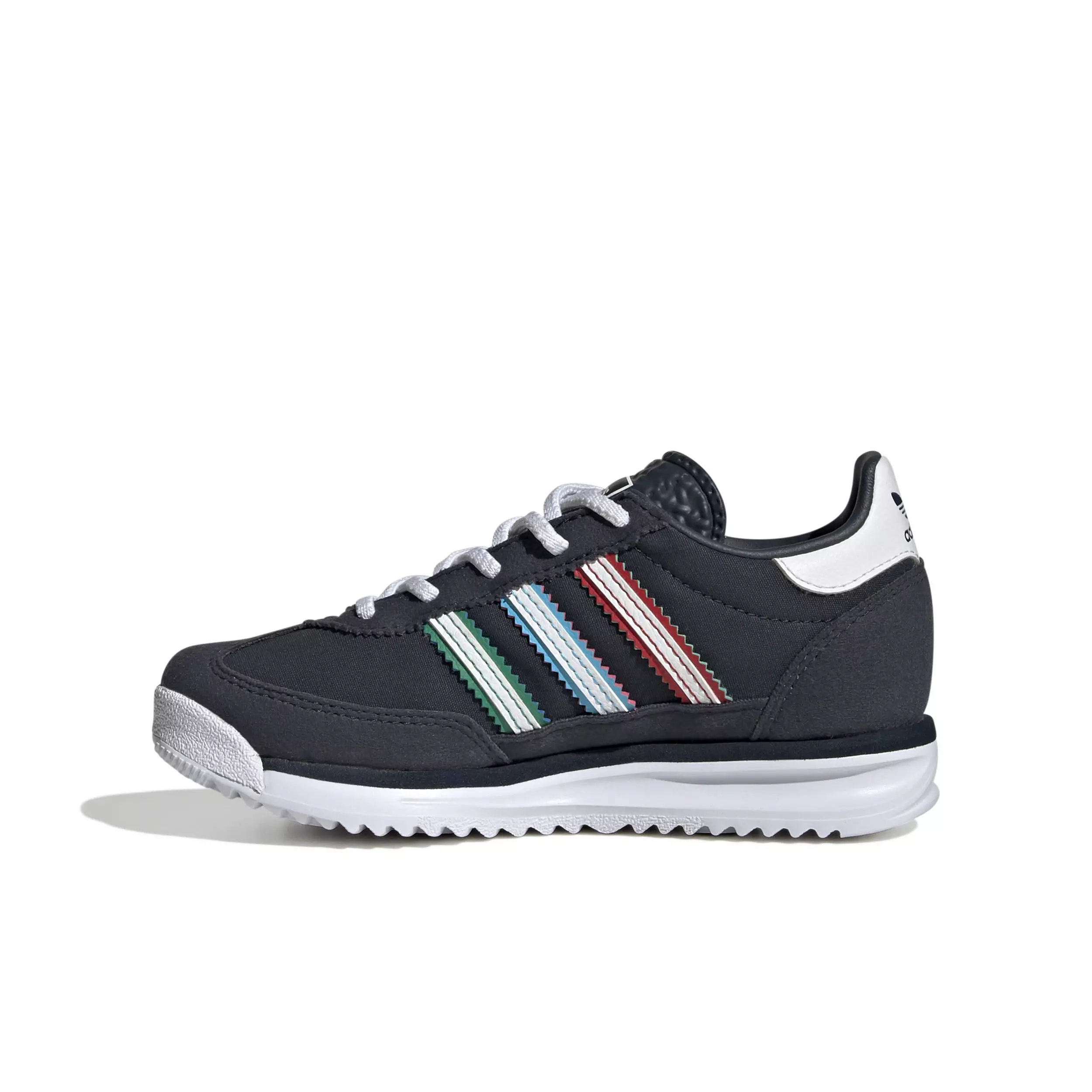 adidas Originals SL 72 RS Elastic Laces "Chalk White/Bliss Lilac/Wonder White" Preschool Boys' Shoe - CHALK/LILAC/WHITE