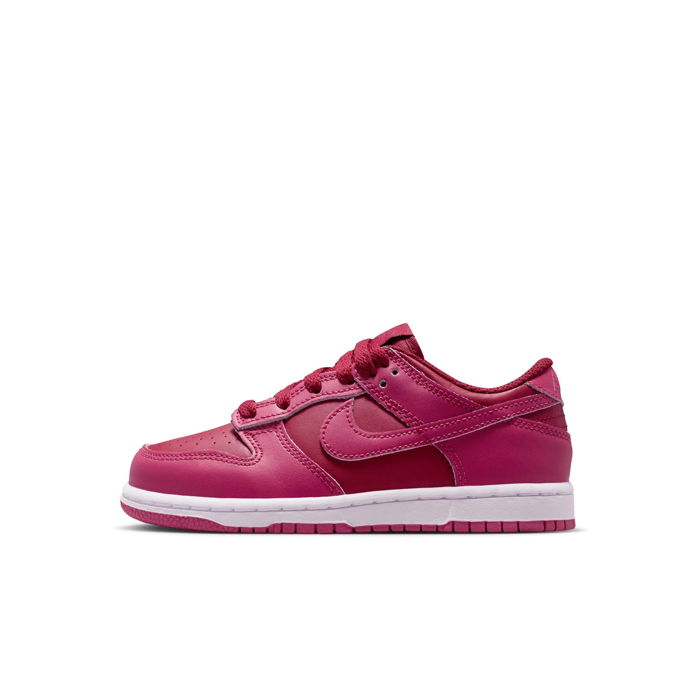 Nike Dunk Low Preschool Girls' "Team Red/Sweet Beet/White/Sweet Beet" Shoe