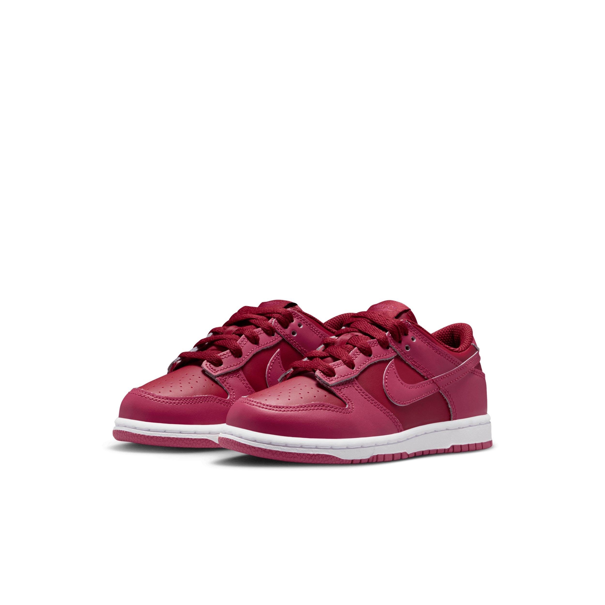 Nike Dunk Low Preschool Girls' "Team Red/Sweet Beet/White/Sweet Beet" Shoe