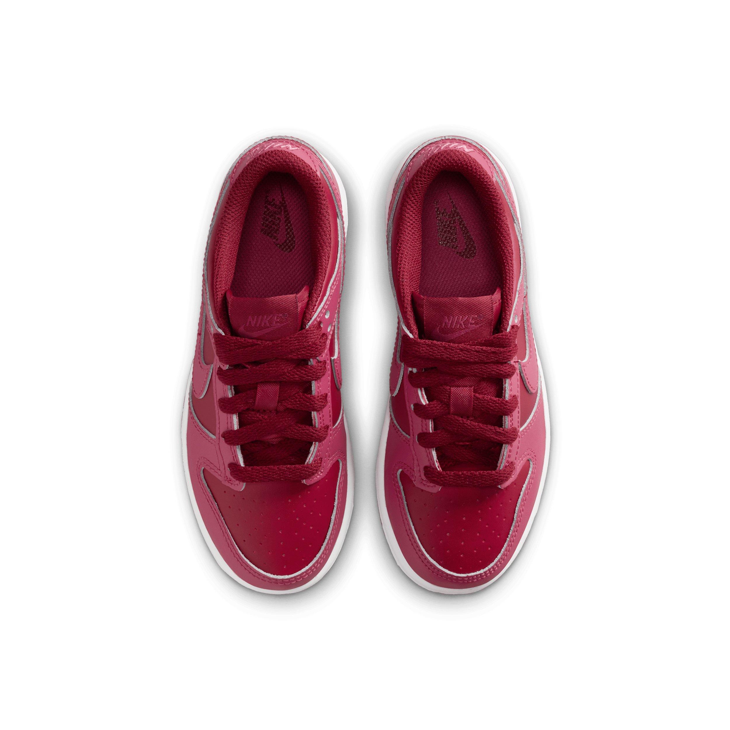 Nike Dunk Low Preschool Girls' "Team Red/Sweet Beet/White/Sweet Beet" Shoe