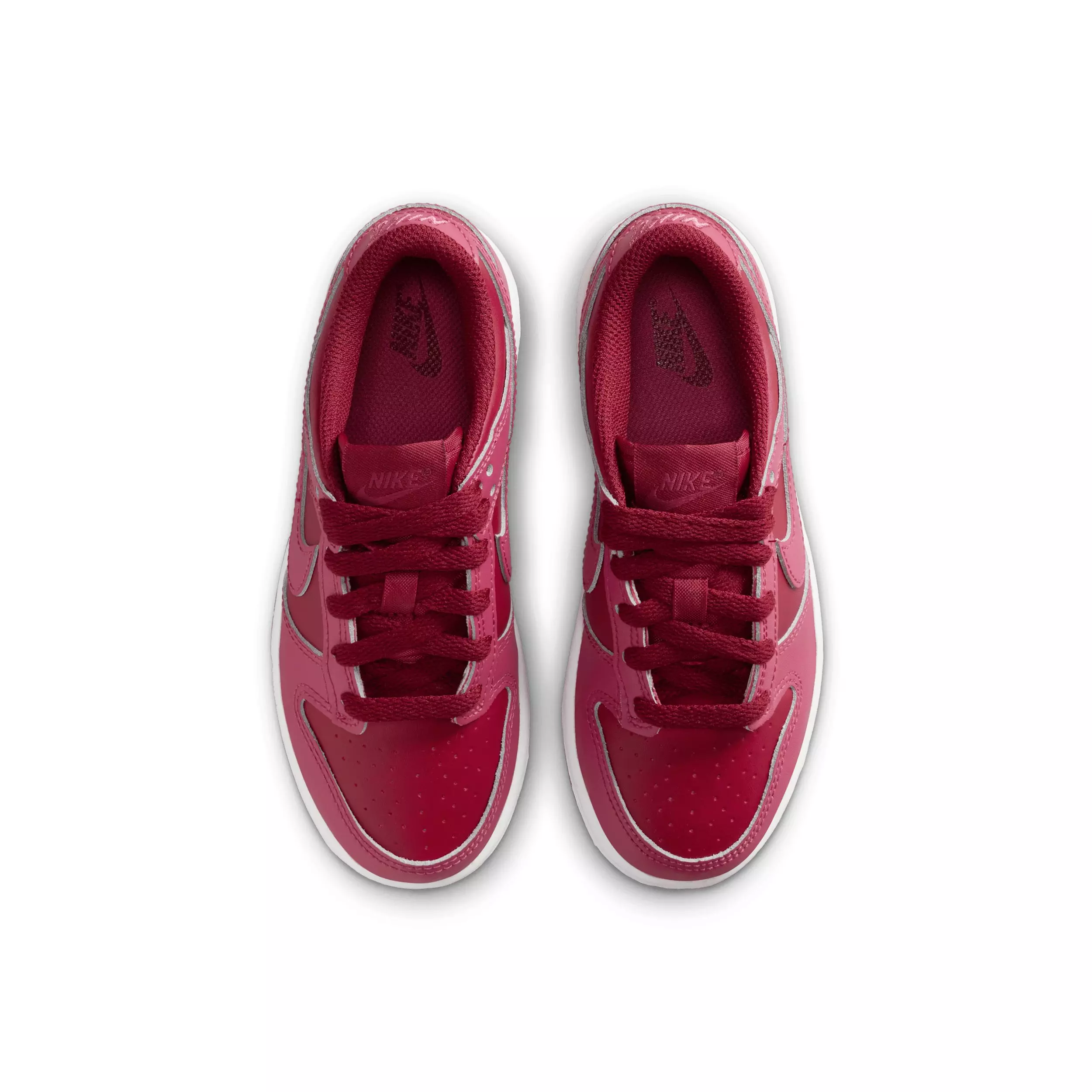 Nike Dunk Low "Team Red/Sweet Beet/White/Sweet Beet" Preschool Girls' Shoe - RED/BEET/WHITE/BEET