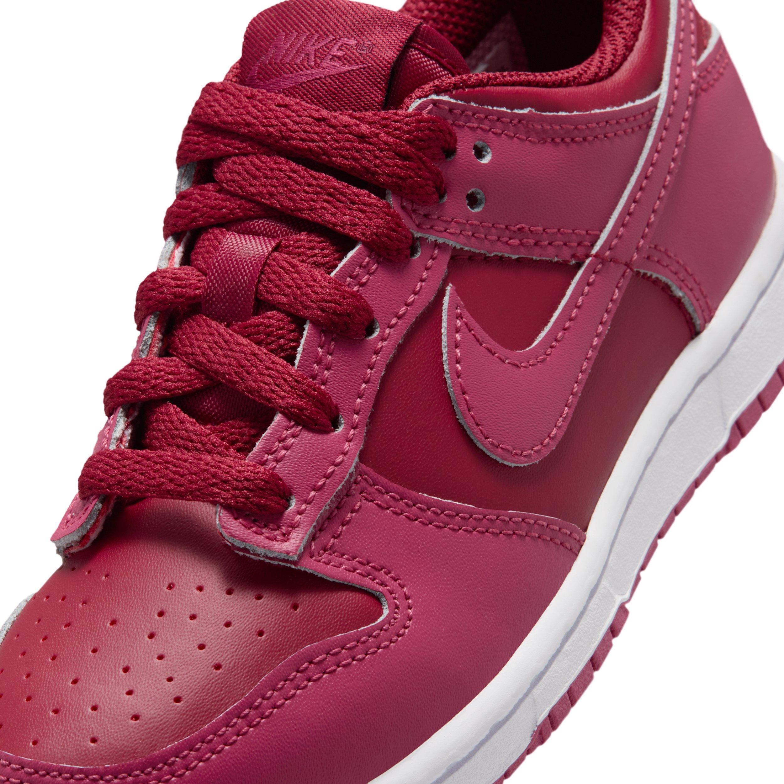 Nike Dunk Low Preschool Girls' "Team Red/Sweet Beet/White/Sweet Beet" Shoe