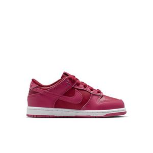 Nike Dunk Low "Team Red/Sweet Beet/White/Sweet Beet" Preschool Girls' Shoe