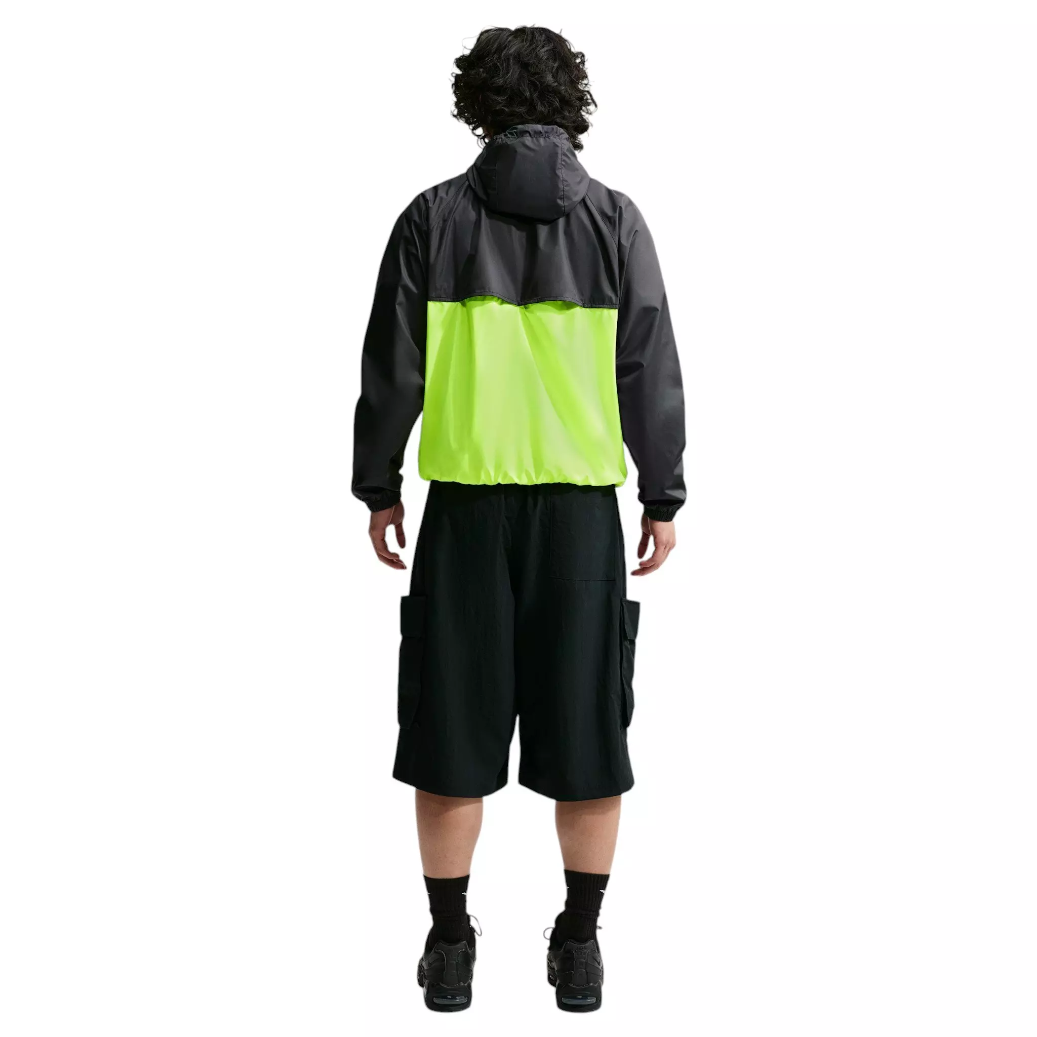 Nike Men's Windrunner Lined Jacket - BLACK/VOLT