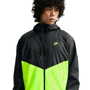 Nike Men's Windrunner Lined Jacket - BLACK/VOLT