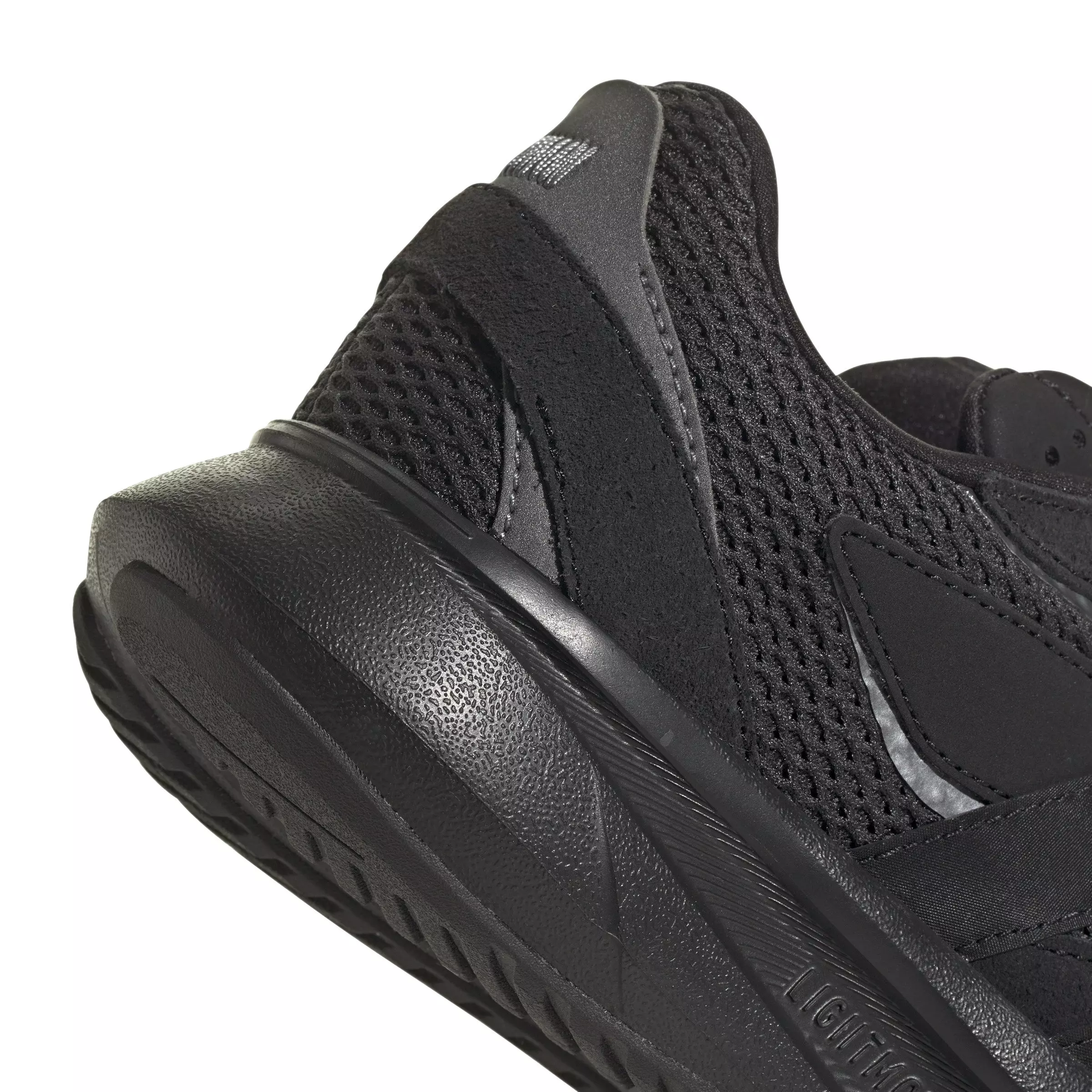 adidas Lightblaze "Core Black/Core Black/Iron Metallic" Grade School Boys' Shoe - BLACK/BLACK/IRON