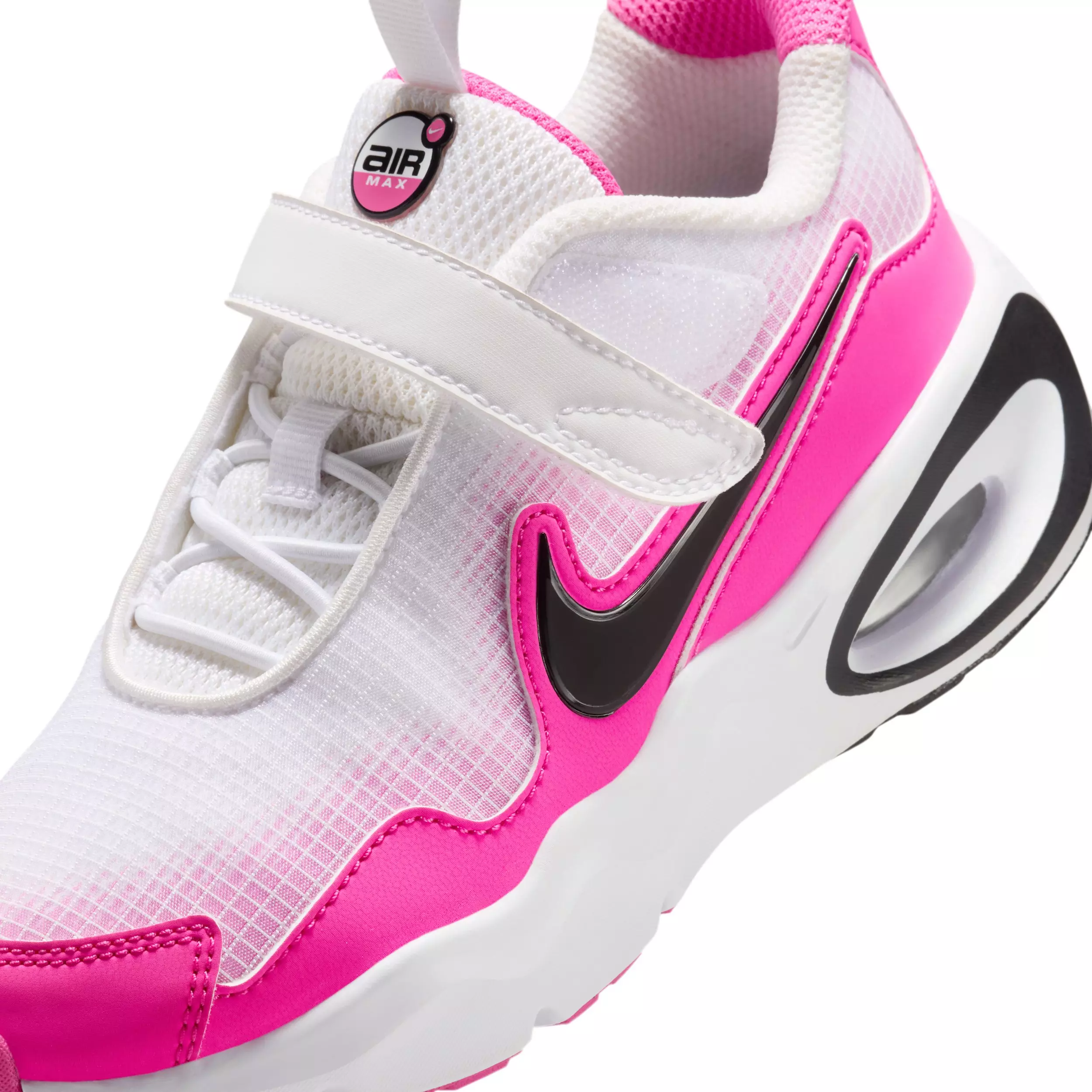 Nike Air Max Nova "White/Laser Fuchsia/Black" Preschool Boys' Shoe - WHITE/FUCHSIA/BLACK