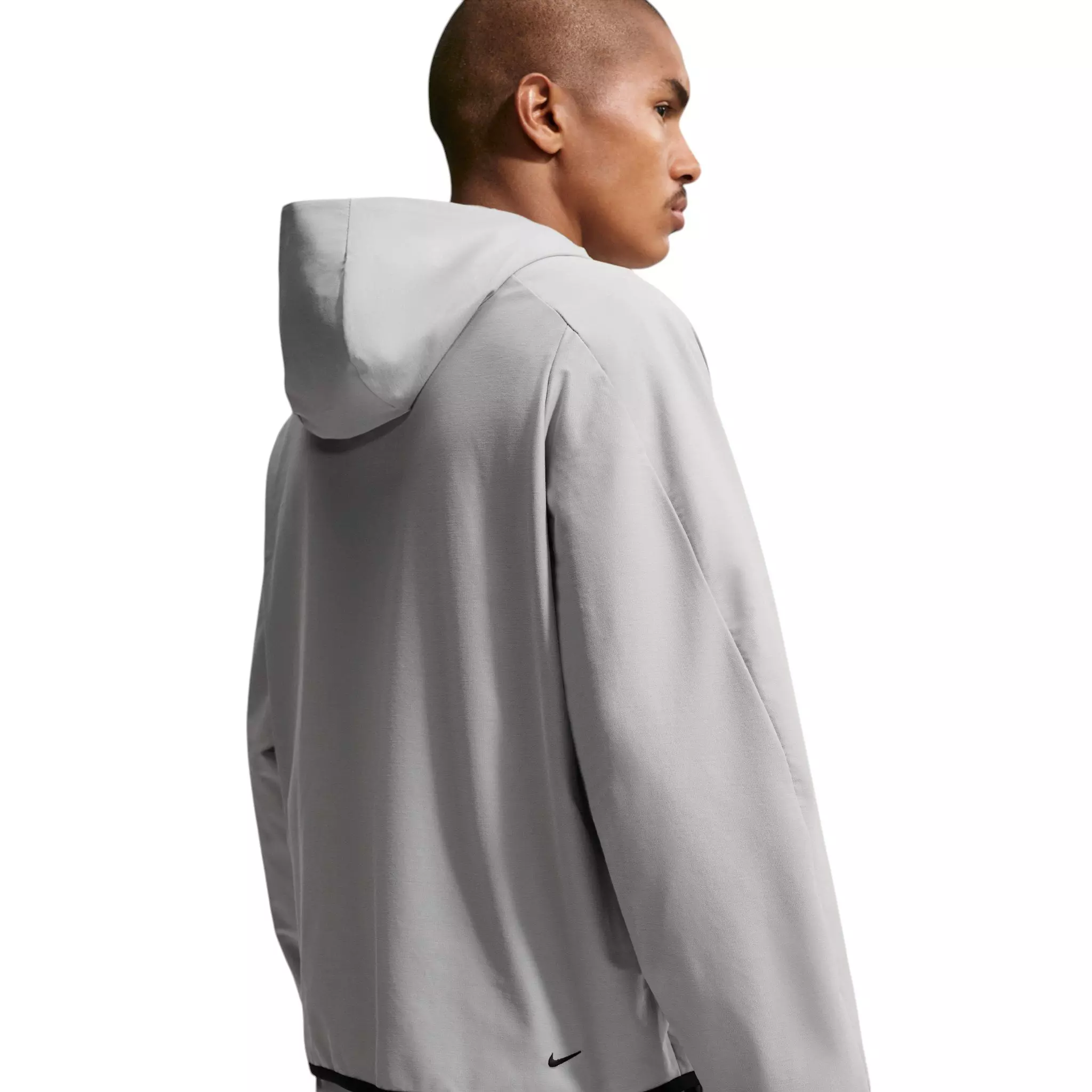Nike Men's Tech Shori Knit Full-Zip Windrunner Jacket - College Grey/Black - GREY/BLACK