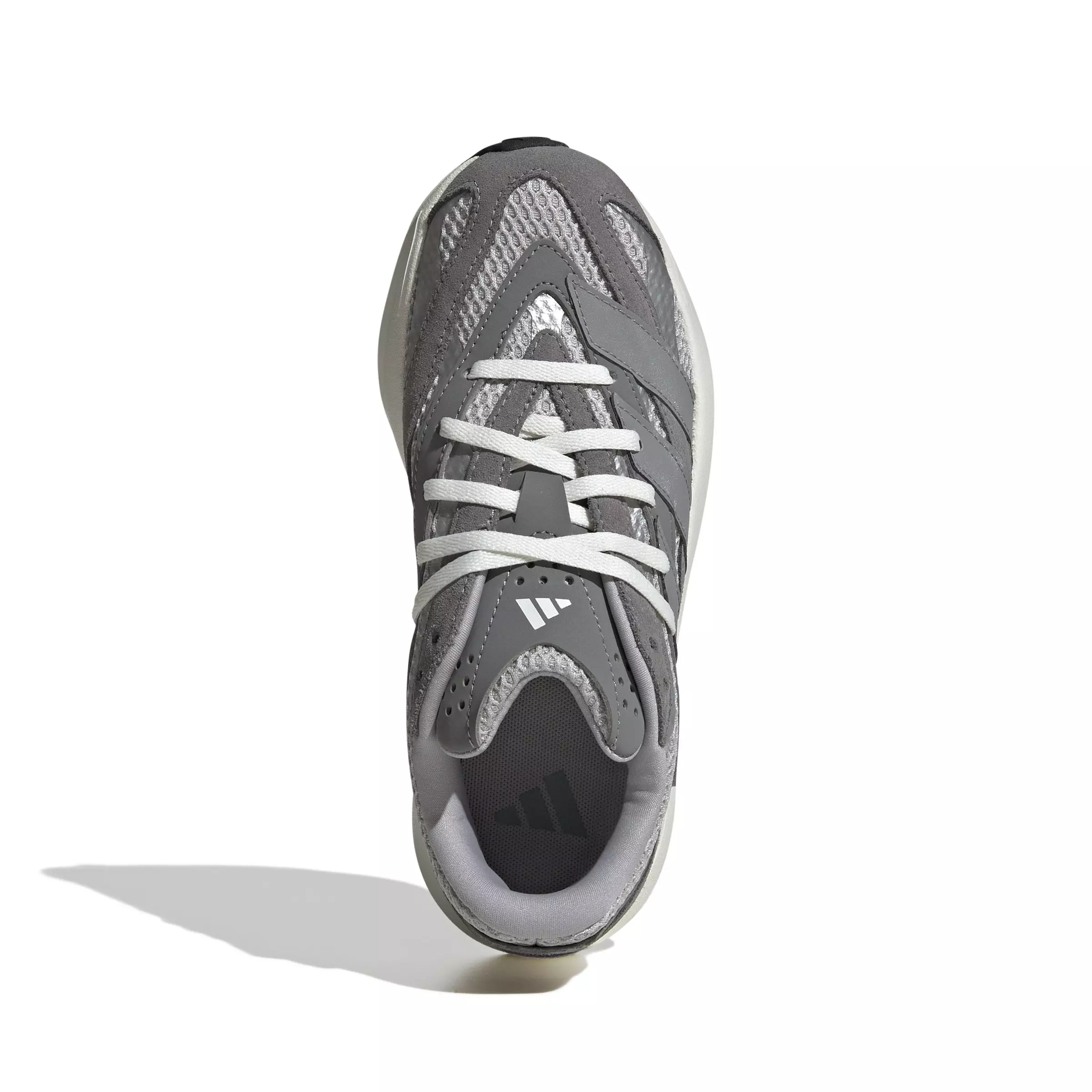 adidas Lightblaze "Grey Two/Grey Three/Silver Metallic" Grade School Boys' Shoe - GREY/GREY/SILVER