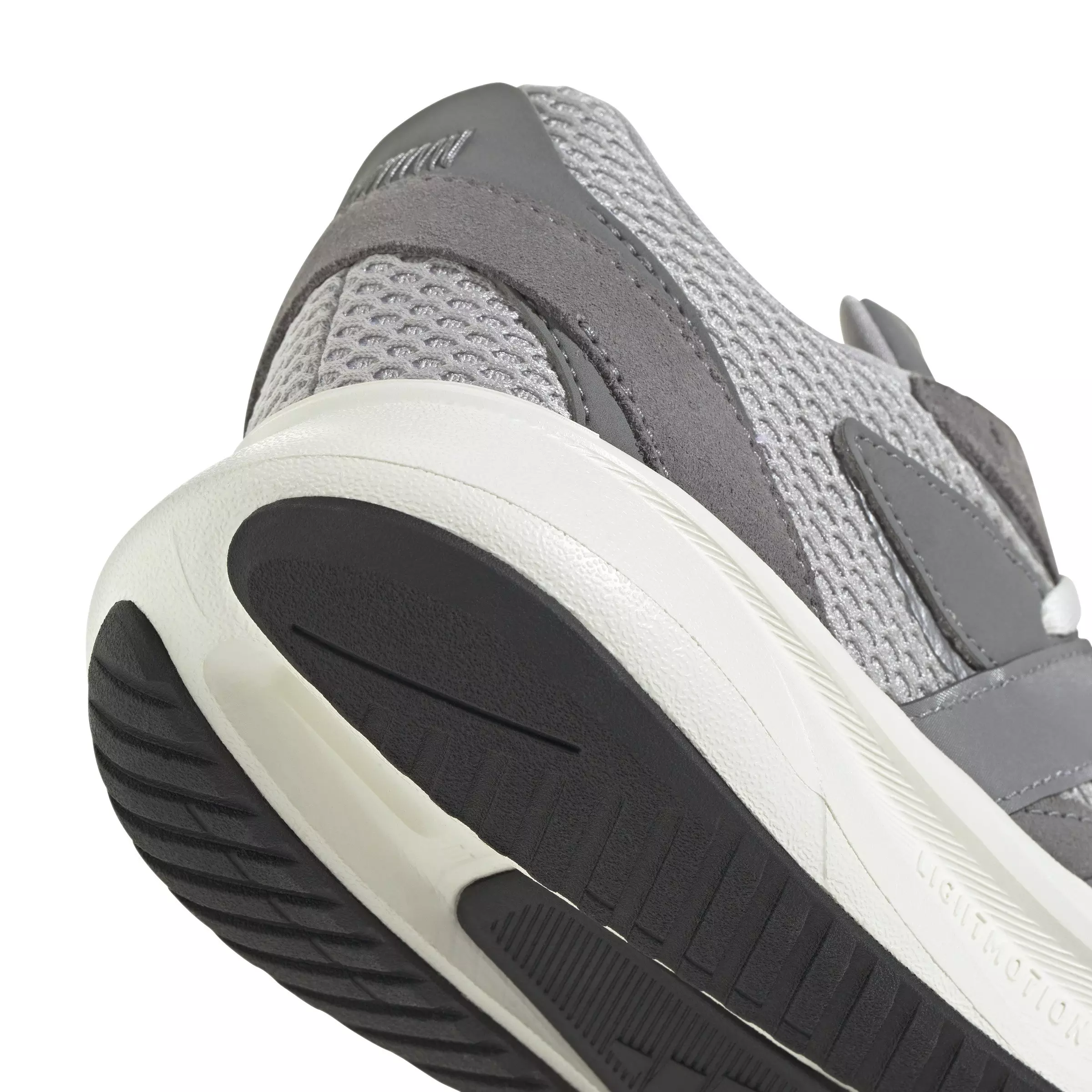 adidas Lightblaze "Grey Two/Grey Three/Silver Metallic" Grade School Boys' Shoe - GREY/GREY/SILVER