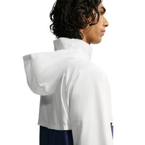 Nike Men's Windrunner Lightweight Half-Zip Jacket - Summit White/Blue Void/Light Crimson - WHITE/BLUE/CRIMSON