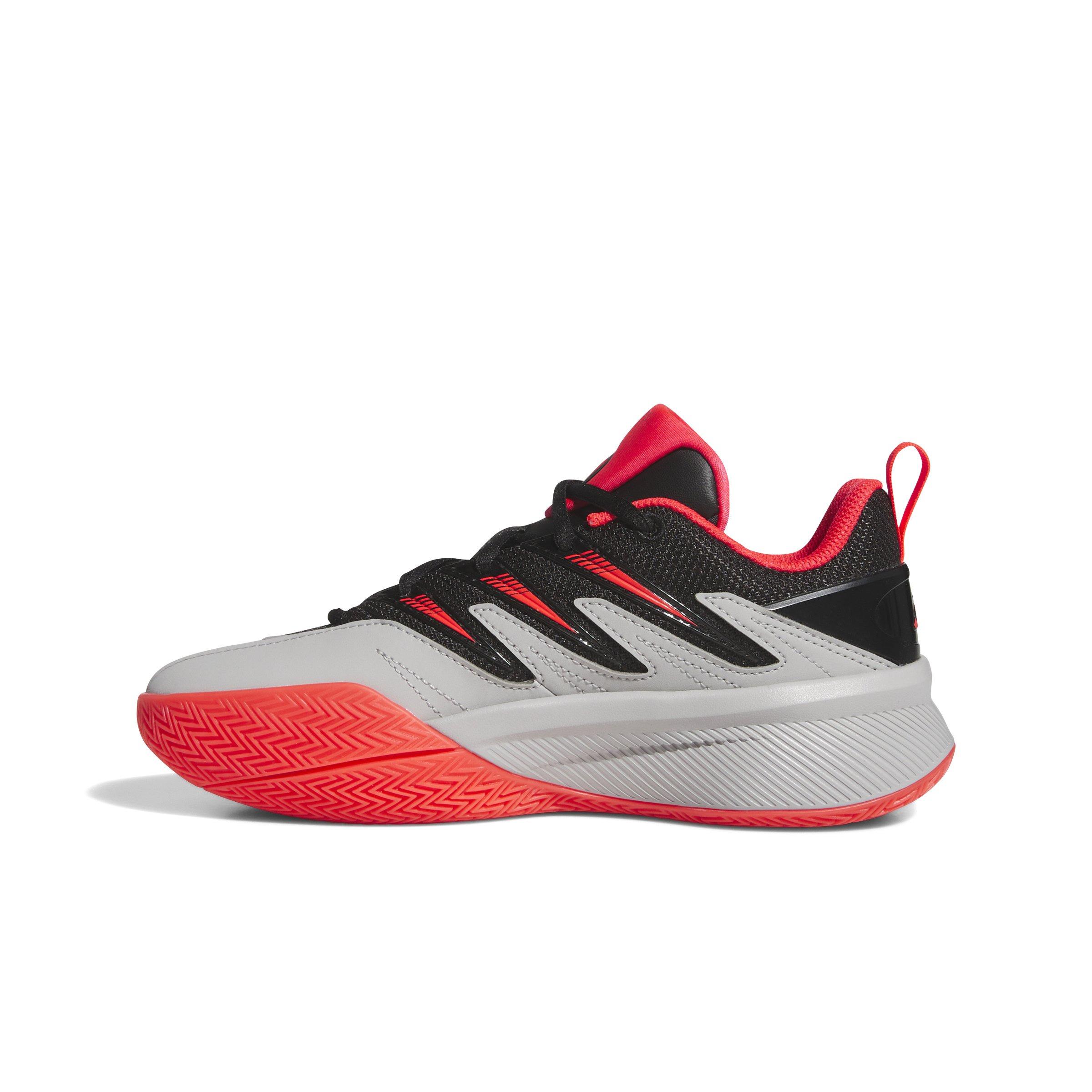 adidas Dame Certified 3 Grade School Boys' "Core Black/Lucid Red/Grey Two" Basketball Shoe