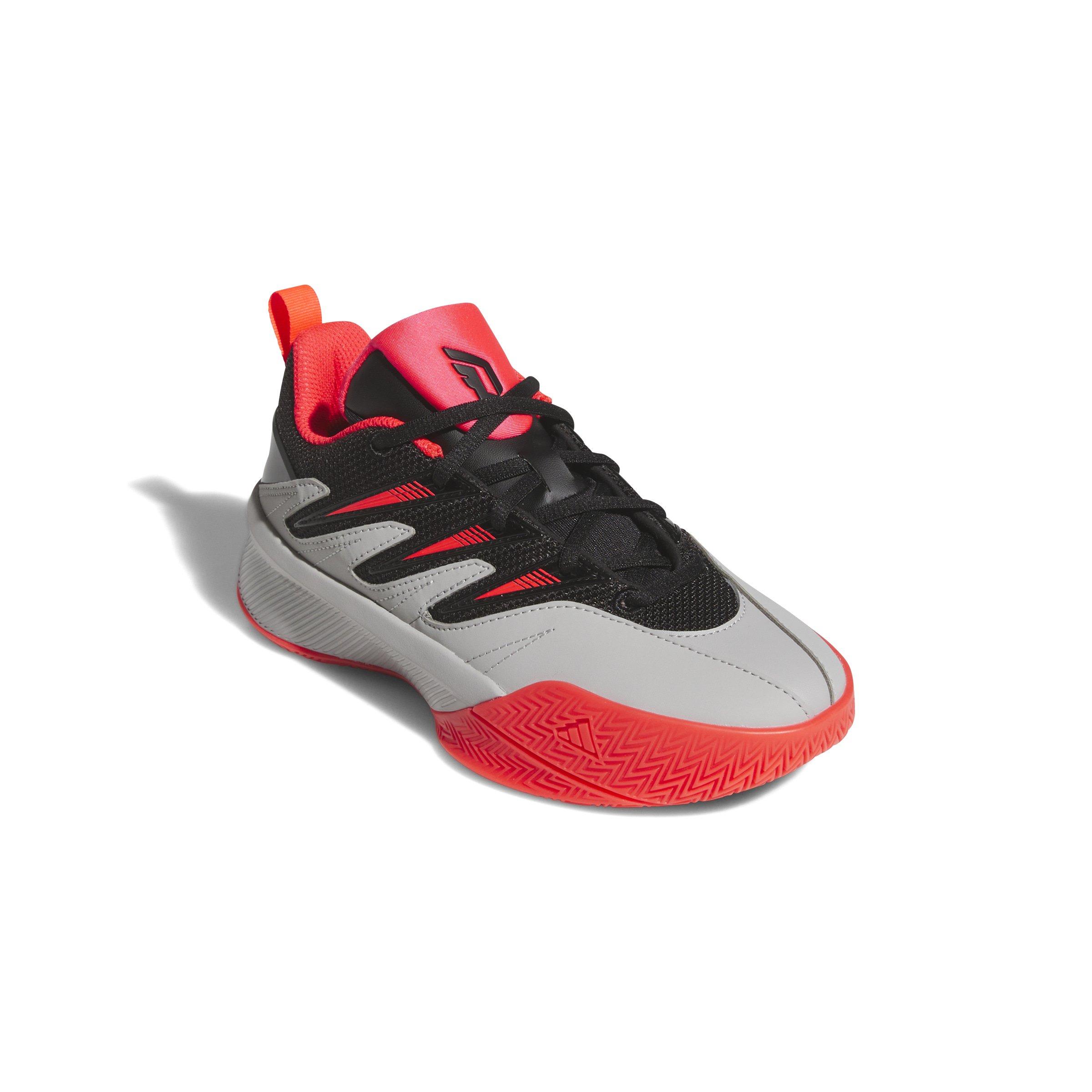 adidas Dame Certified 3 Grade School Boys' "Core Black/Lucid Red/Grey Two" Basketball Shoe