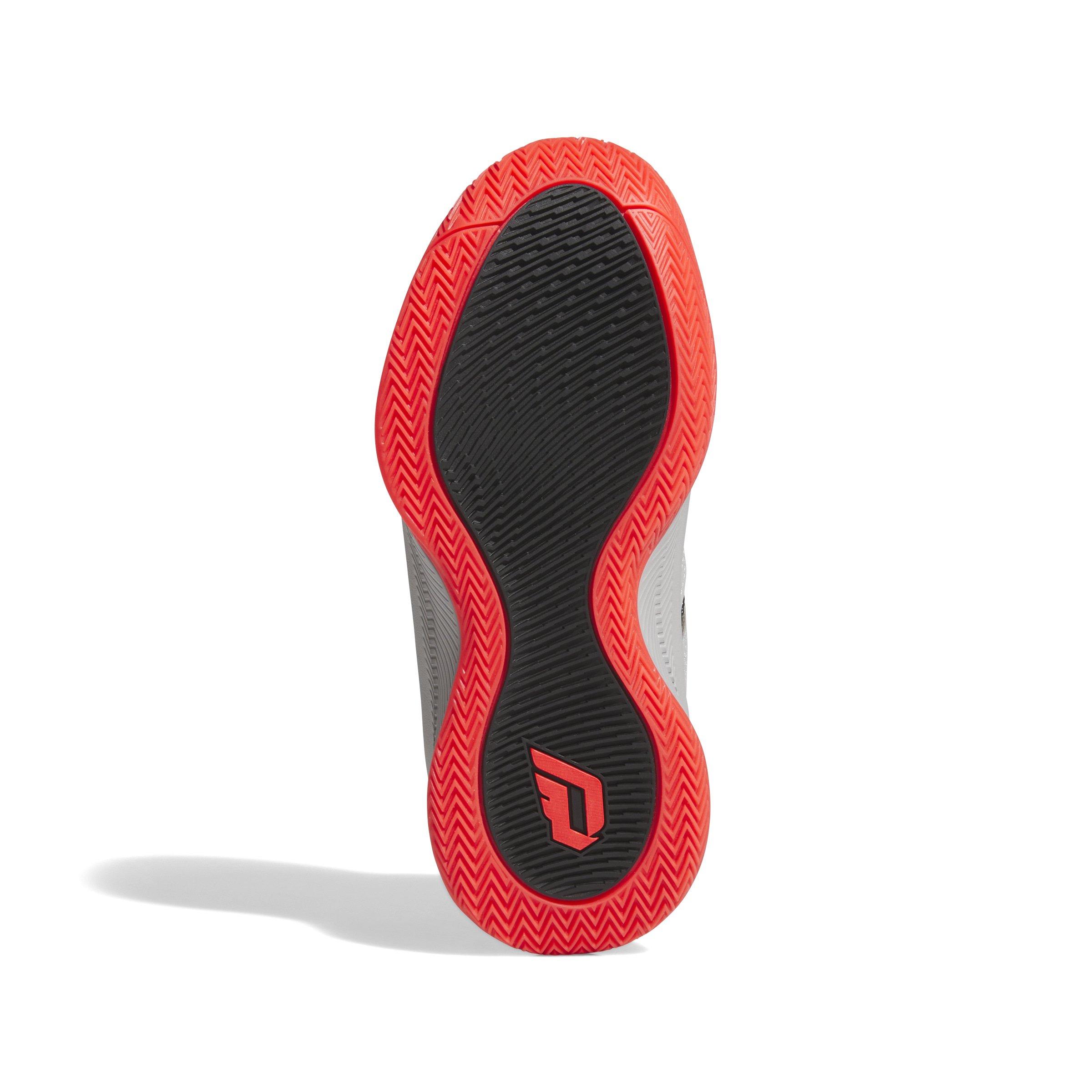 adidas Dame Certified 3 Grade School Boys' "Core Black/Lucid Red/Grey Two" Basketball Shoe