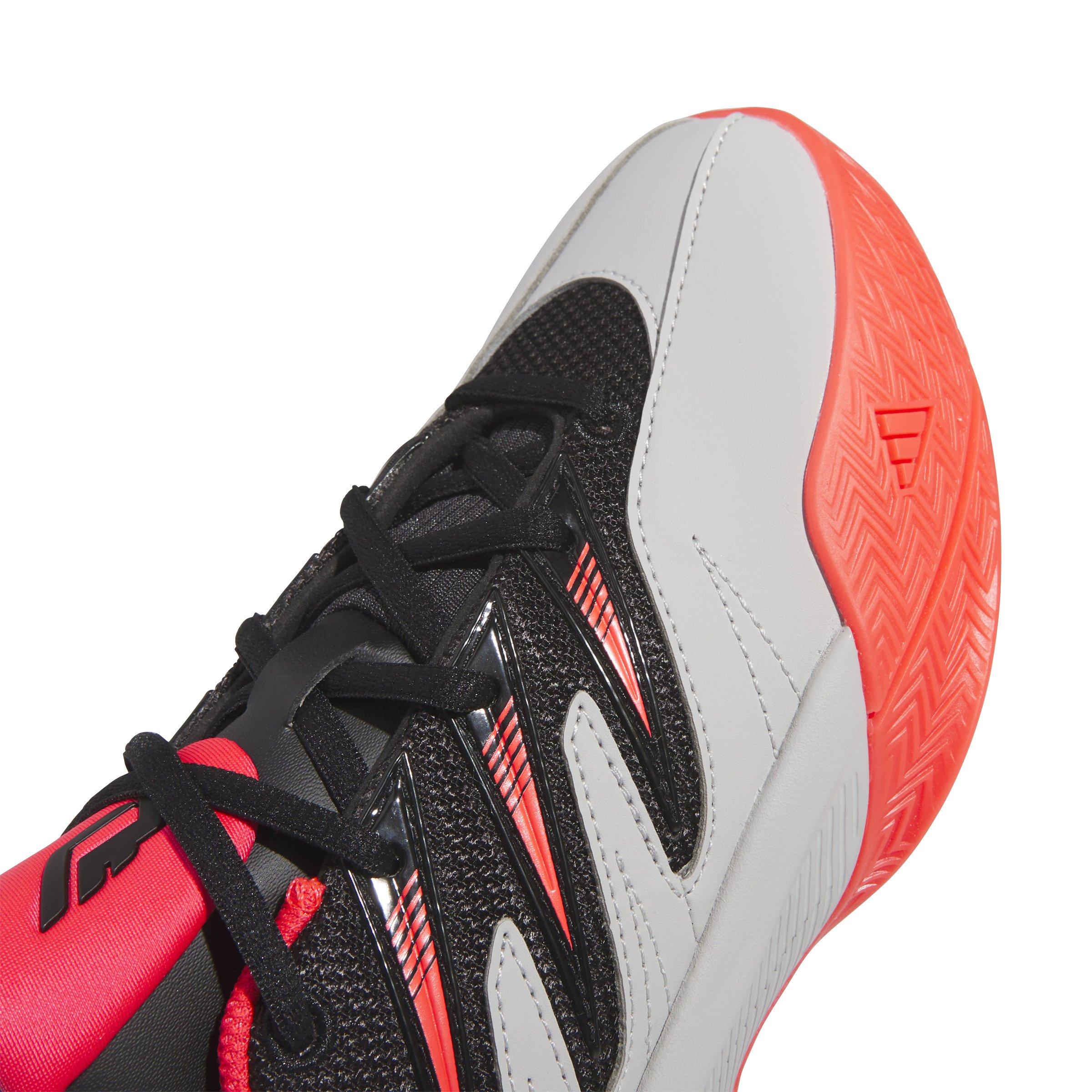 adidas Dame Certified 3 Grade School Boys' "Core Black/Lucid Red/Grey Two" Basketball Shoe