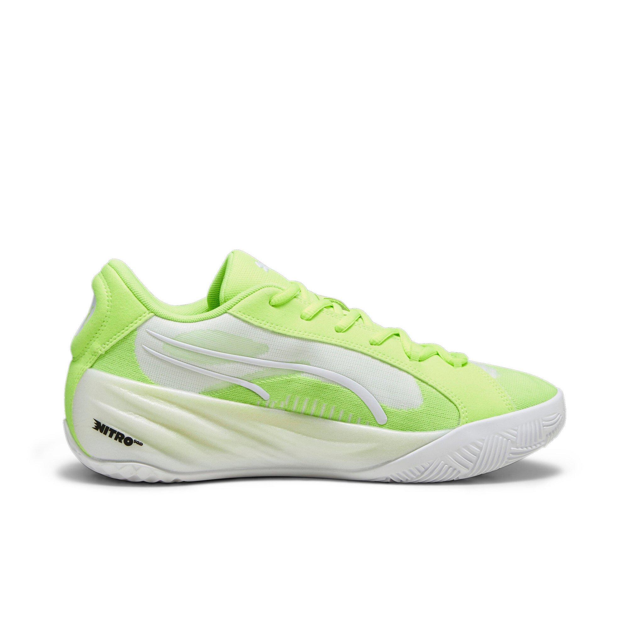PUMA All-Pro Nitro "Lime Squeeze/Puma White" Men's Basketball Shoe - LIME/WHITE Thumbnail View 1