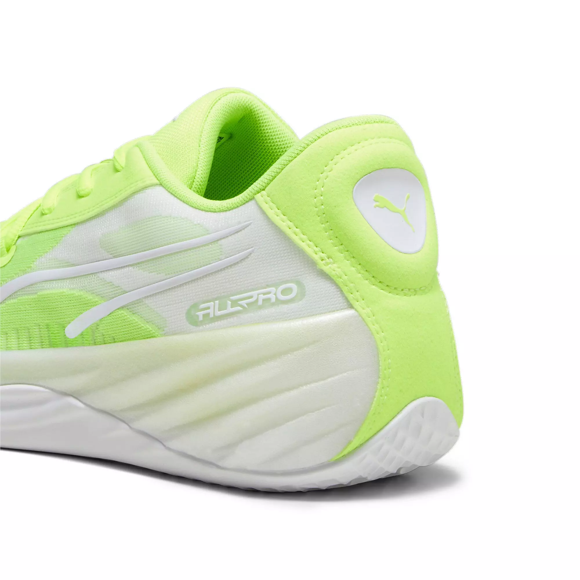 PUMA All-Pro Nitro "Lime Squeeze/Puma White" Men's Basketball Shoe - LIME/WHITE