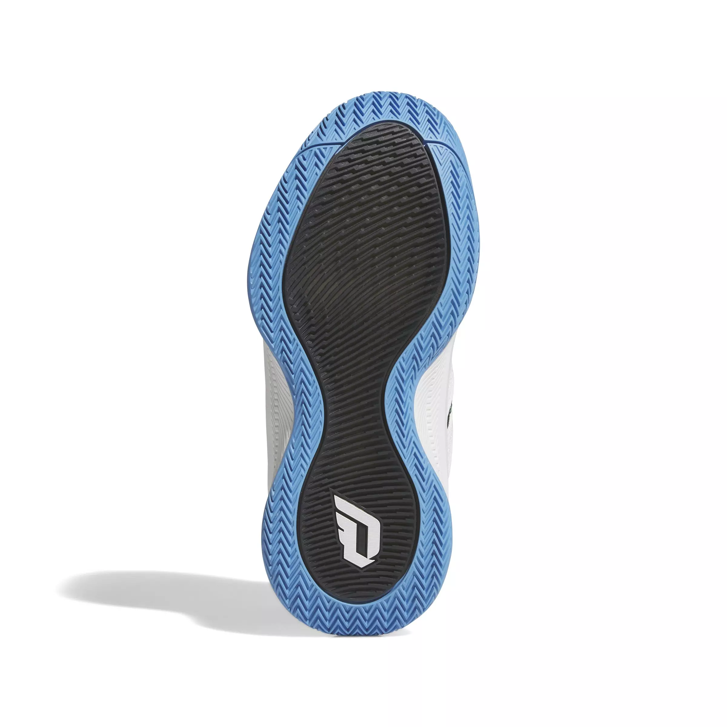 adidas Dame Certified 3 "Ftwr White/Collegiate Green/Blue Burst" Grade School Boys' Basketball Shoe - WHITE/GREEN/BLUE